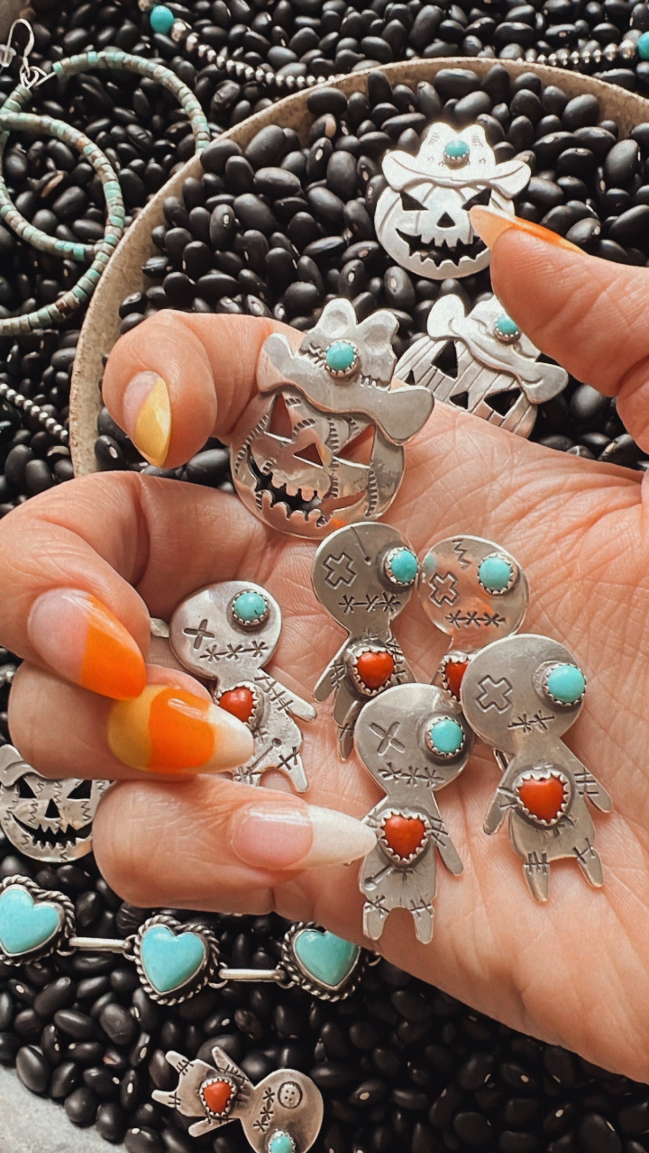 Turquoise Heart Choker