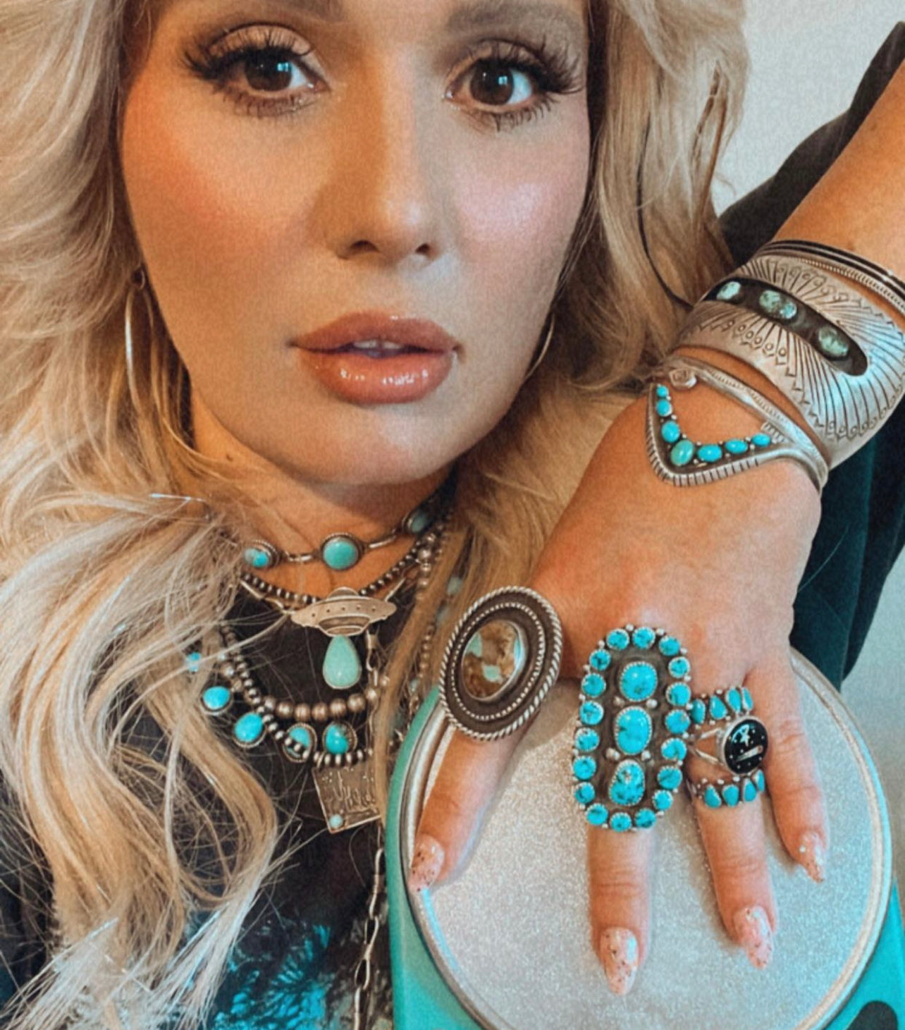 Native American Inlay Space Ring