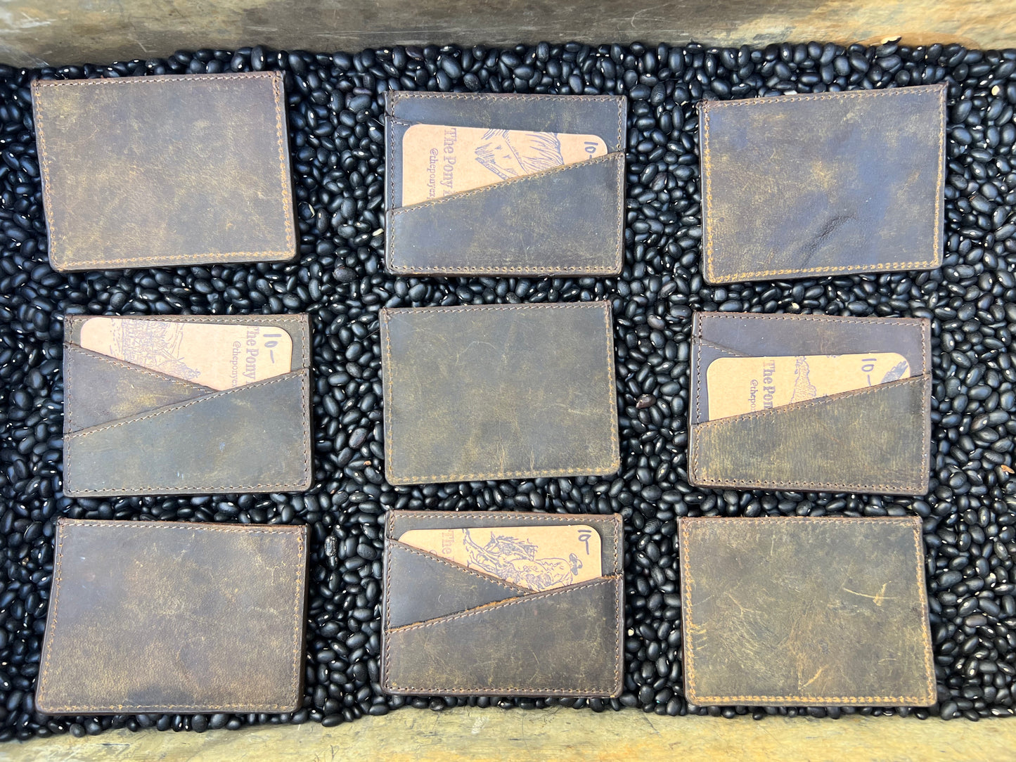 Distressed Leather Card Case