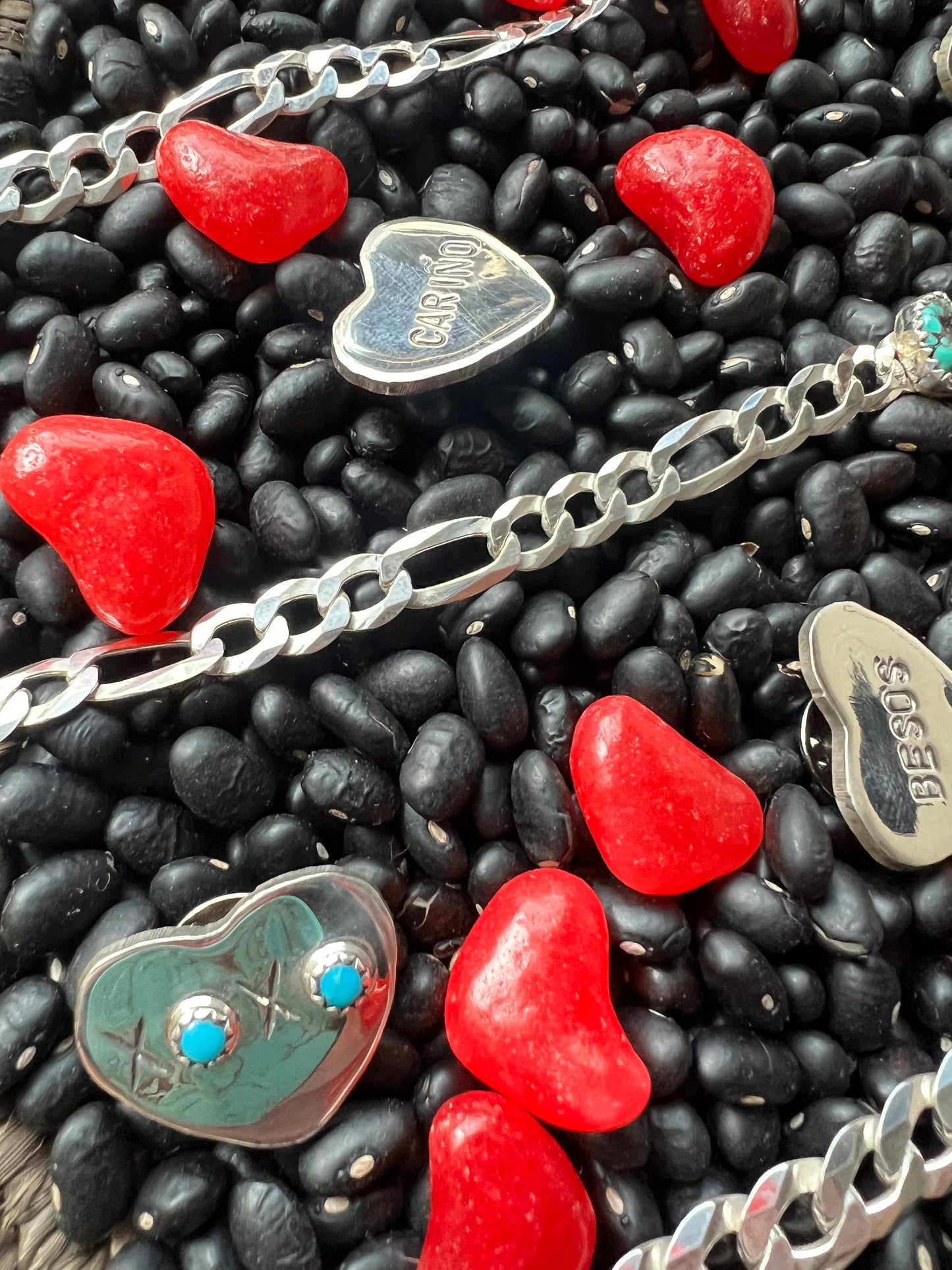Conversation Heart Pendant or Hat Pin