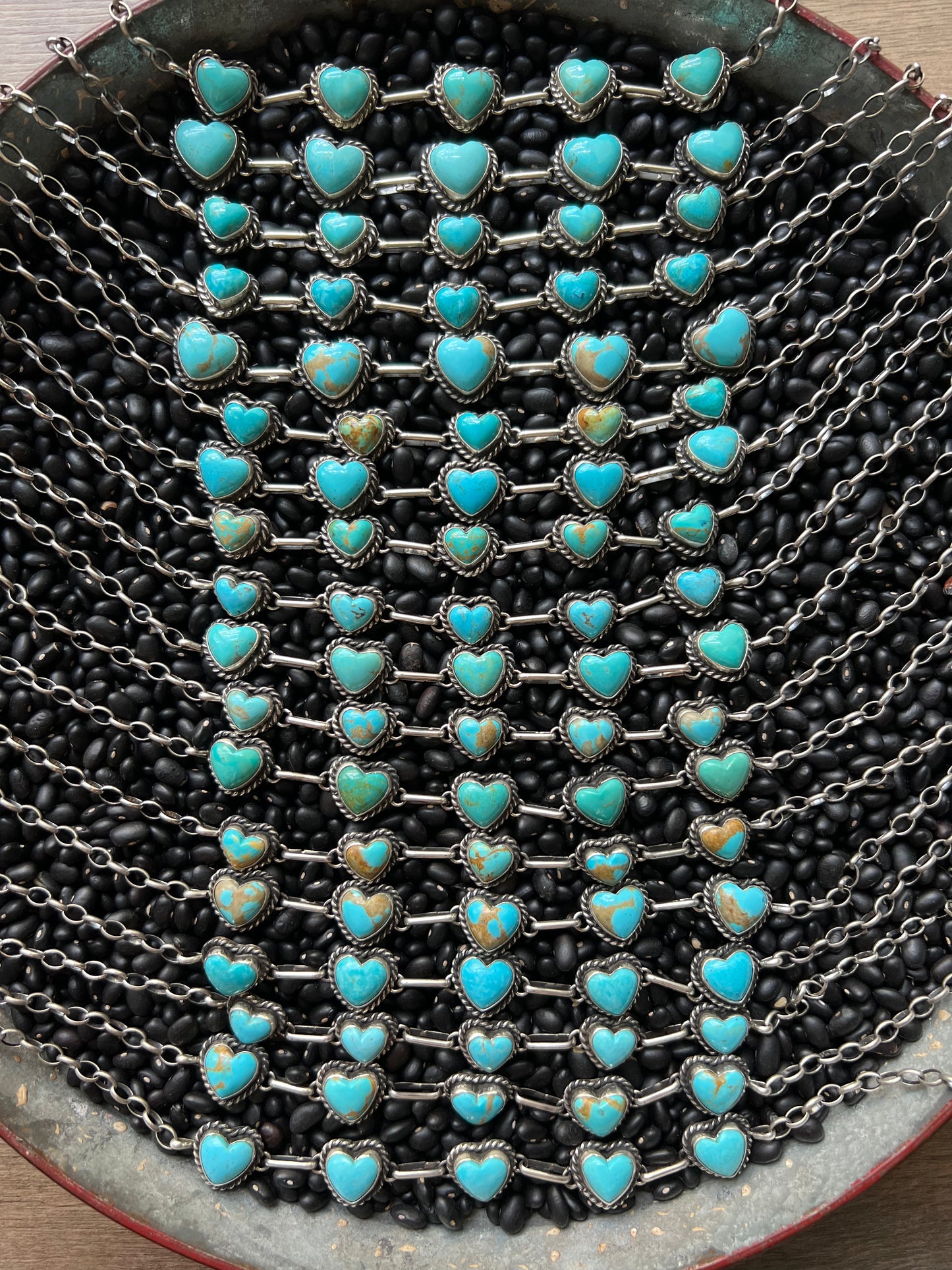 Turquoise Heart Choker