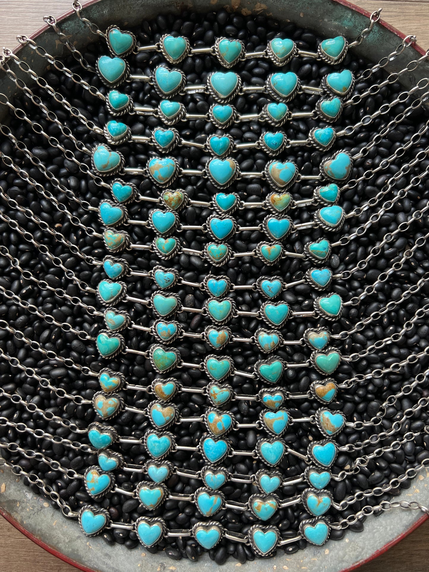 Turquoise Heart Choker