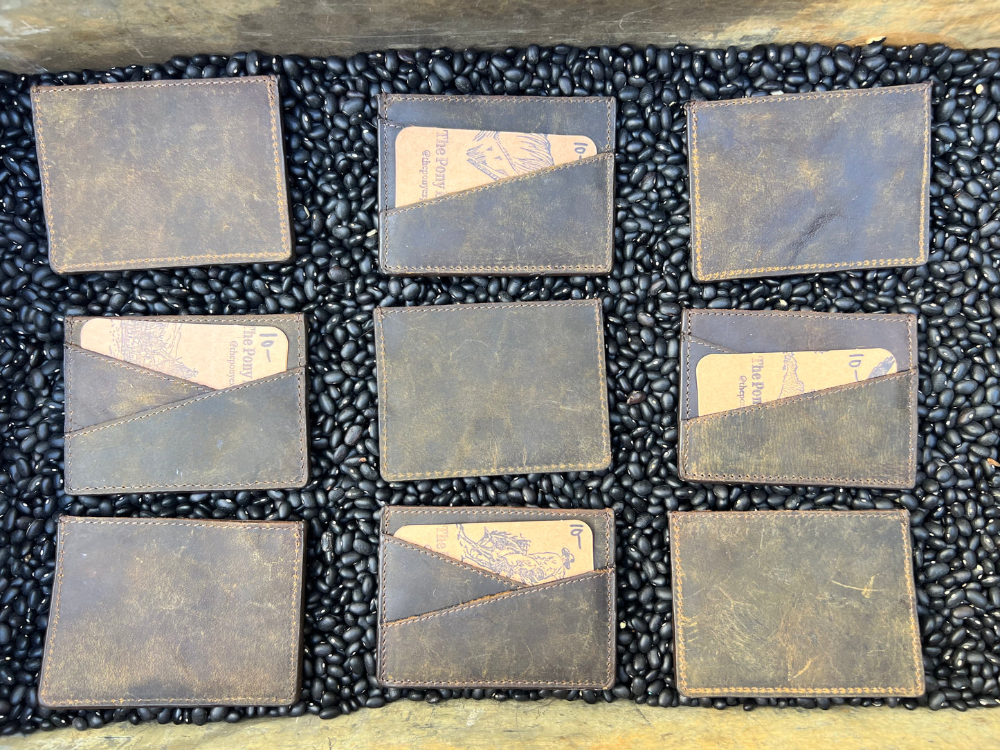 Distressed Leather Card Case