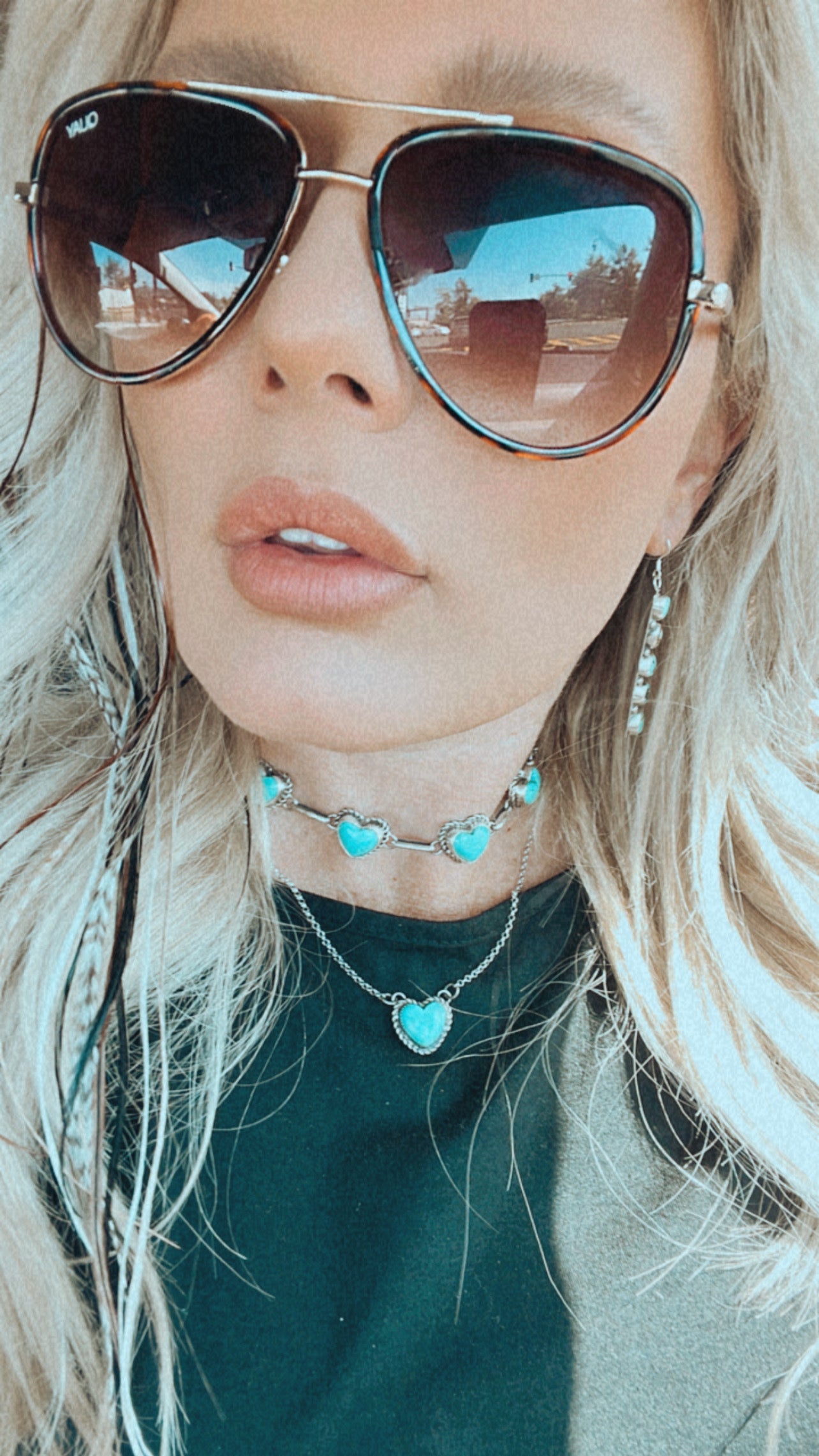 Turquoise Heart Choker