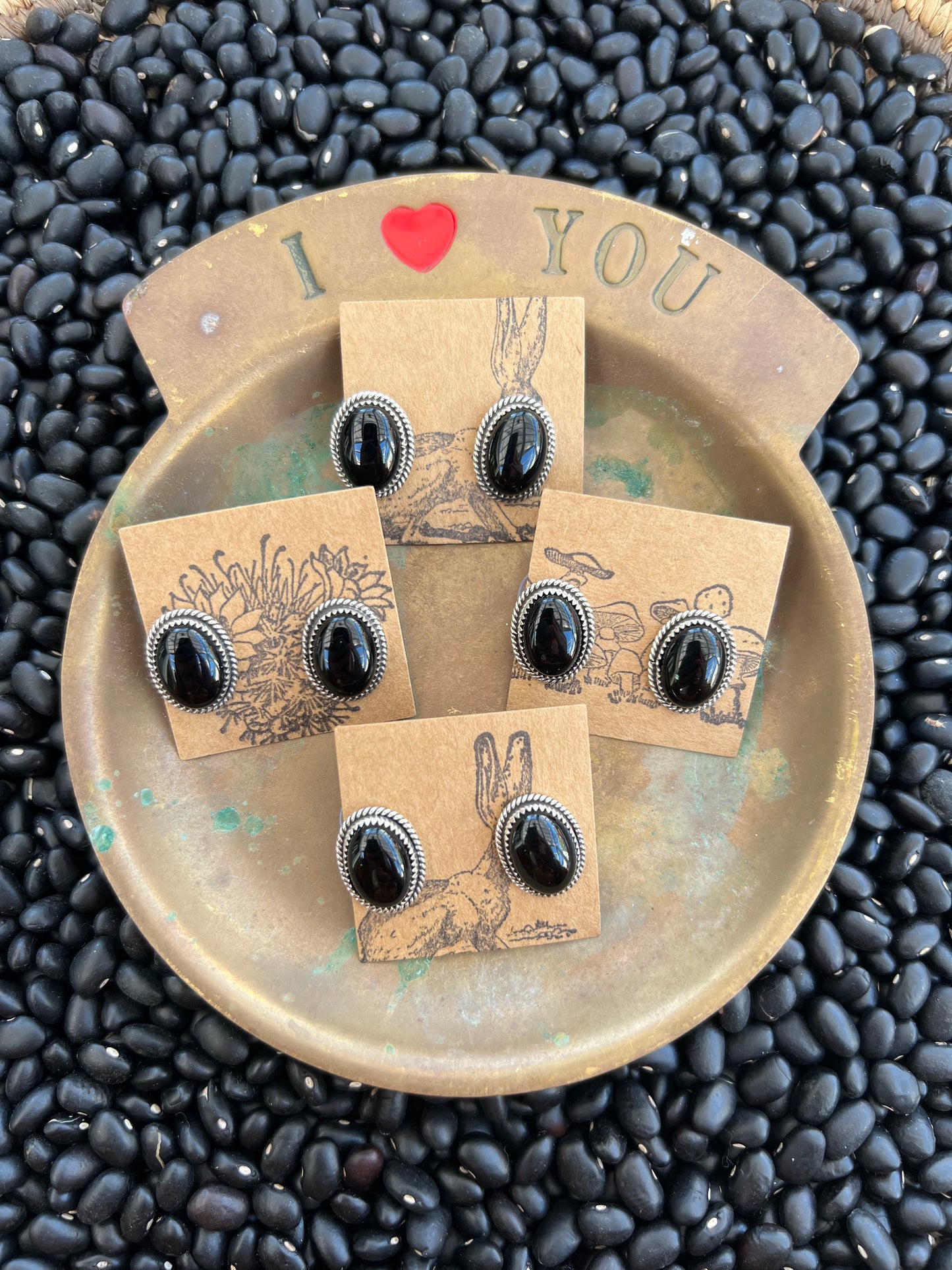 Blackberry Onyx Studs