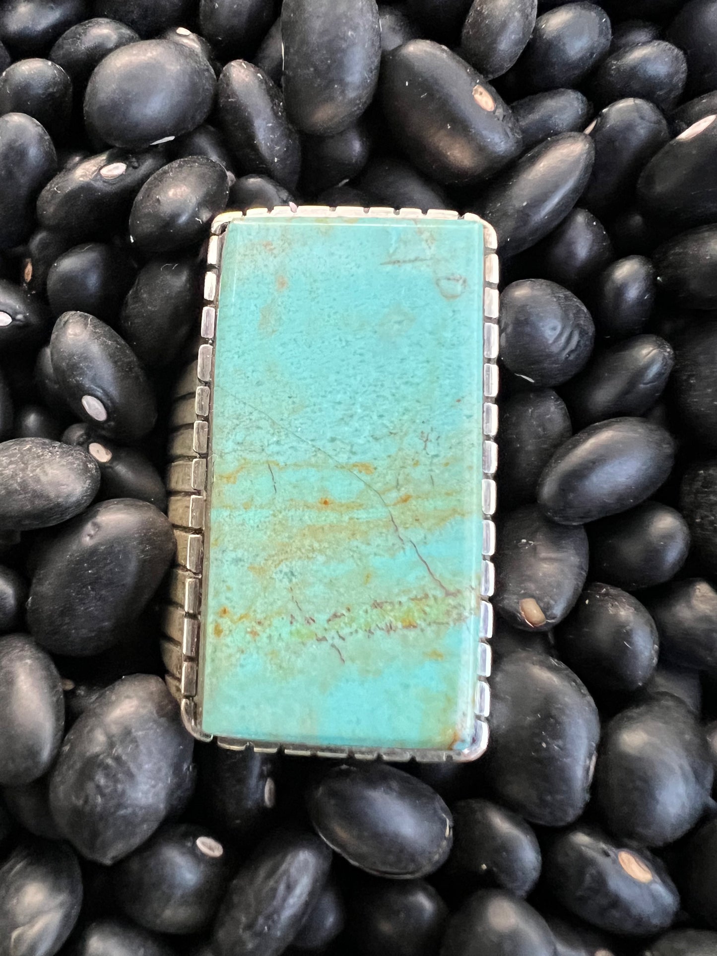 Large Men’s Turquoise Signet Ring