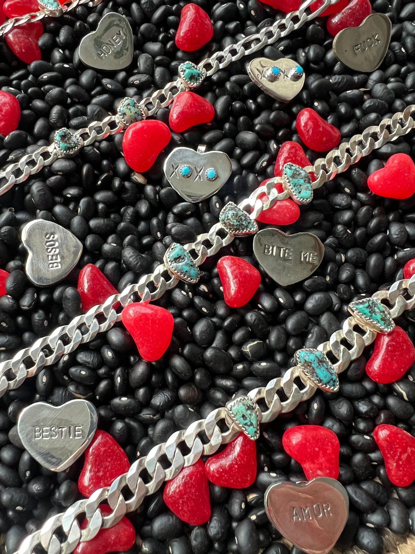 Conversation Heart Pendant or Hat Pin