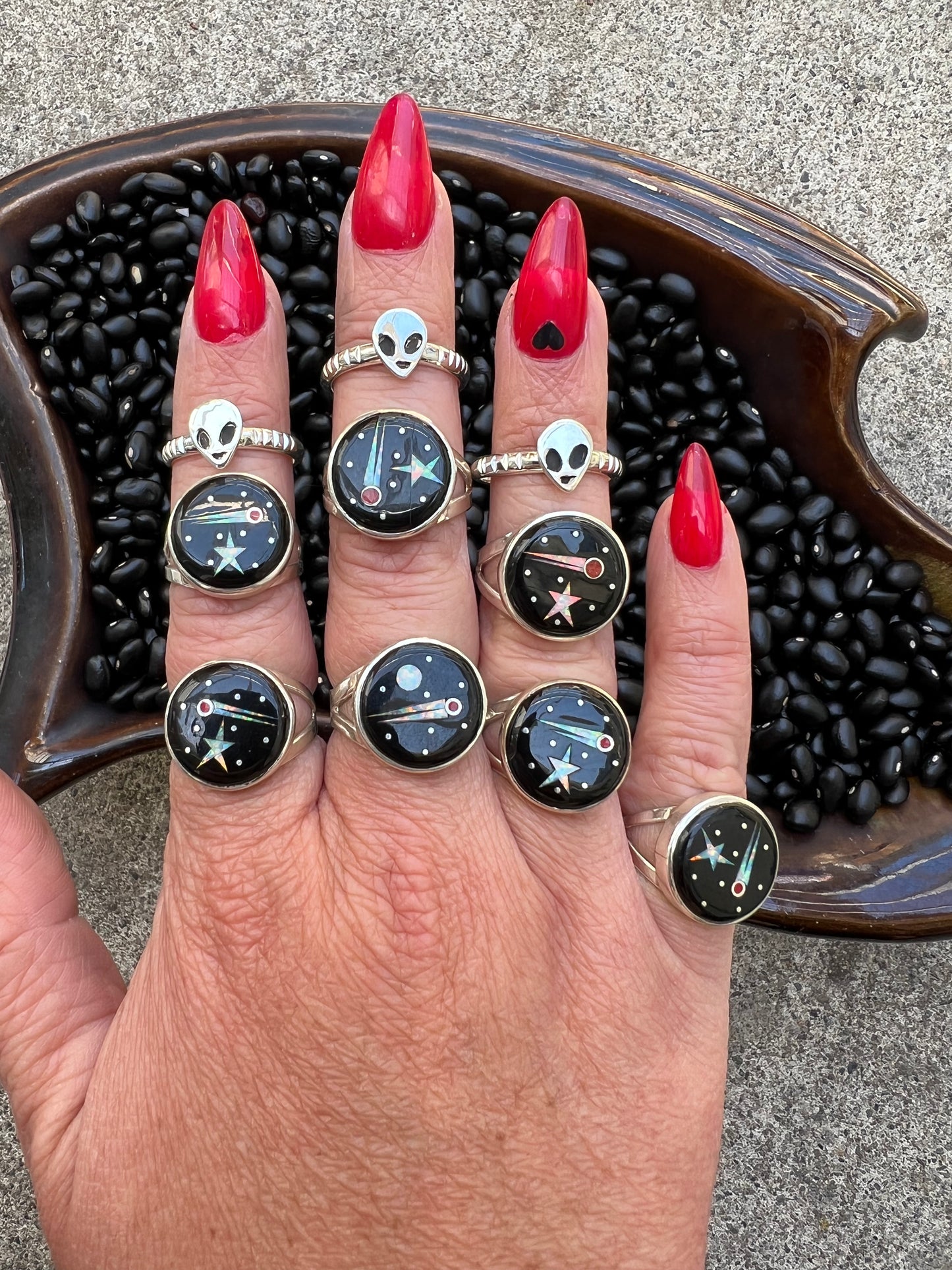 Native American Inlay Space Ring