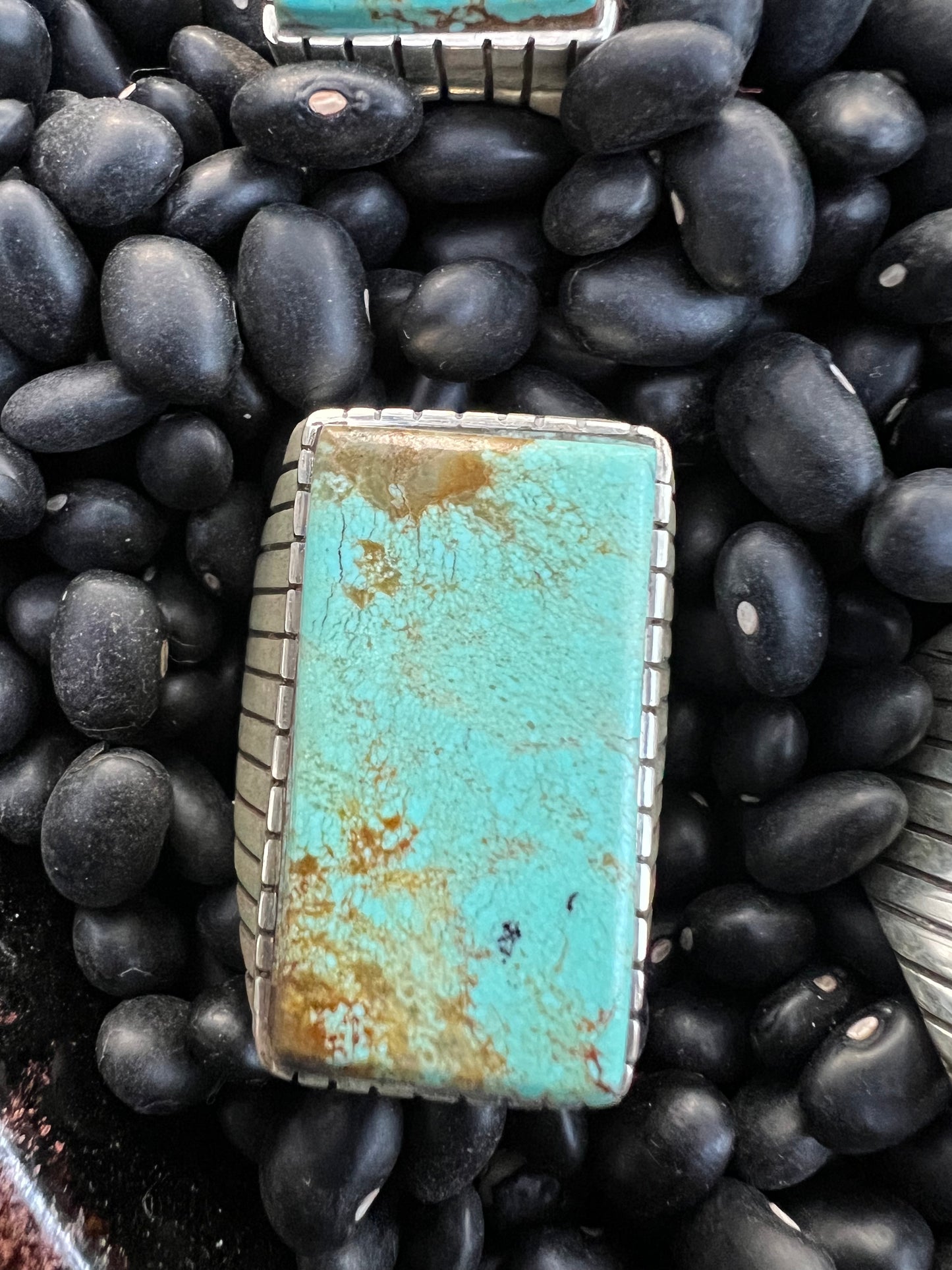 Large Men’s Turquoise Signet Ring