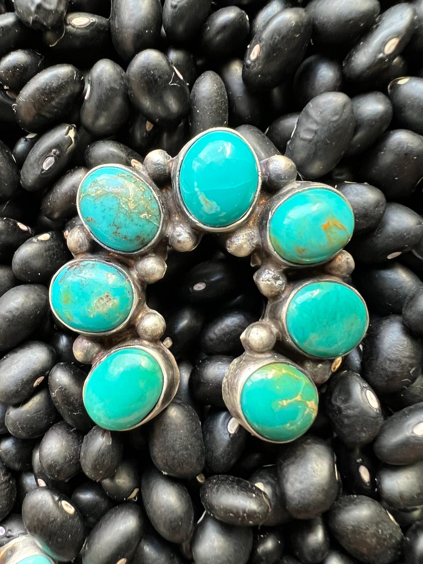 7 stone Turquoise Naja Ring size 7s