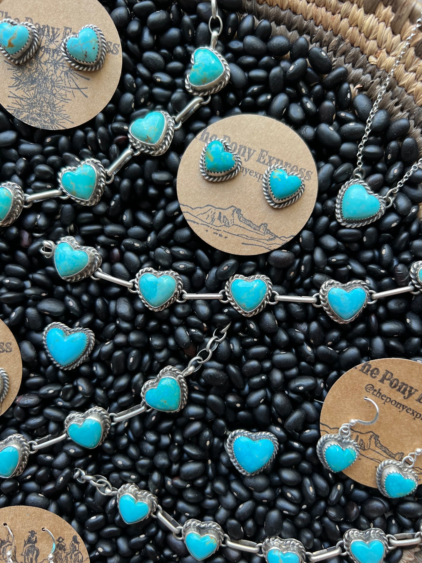 Turquoise Heart Choker
