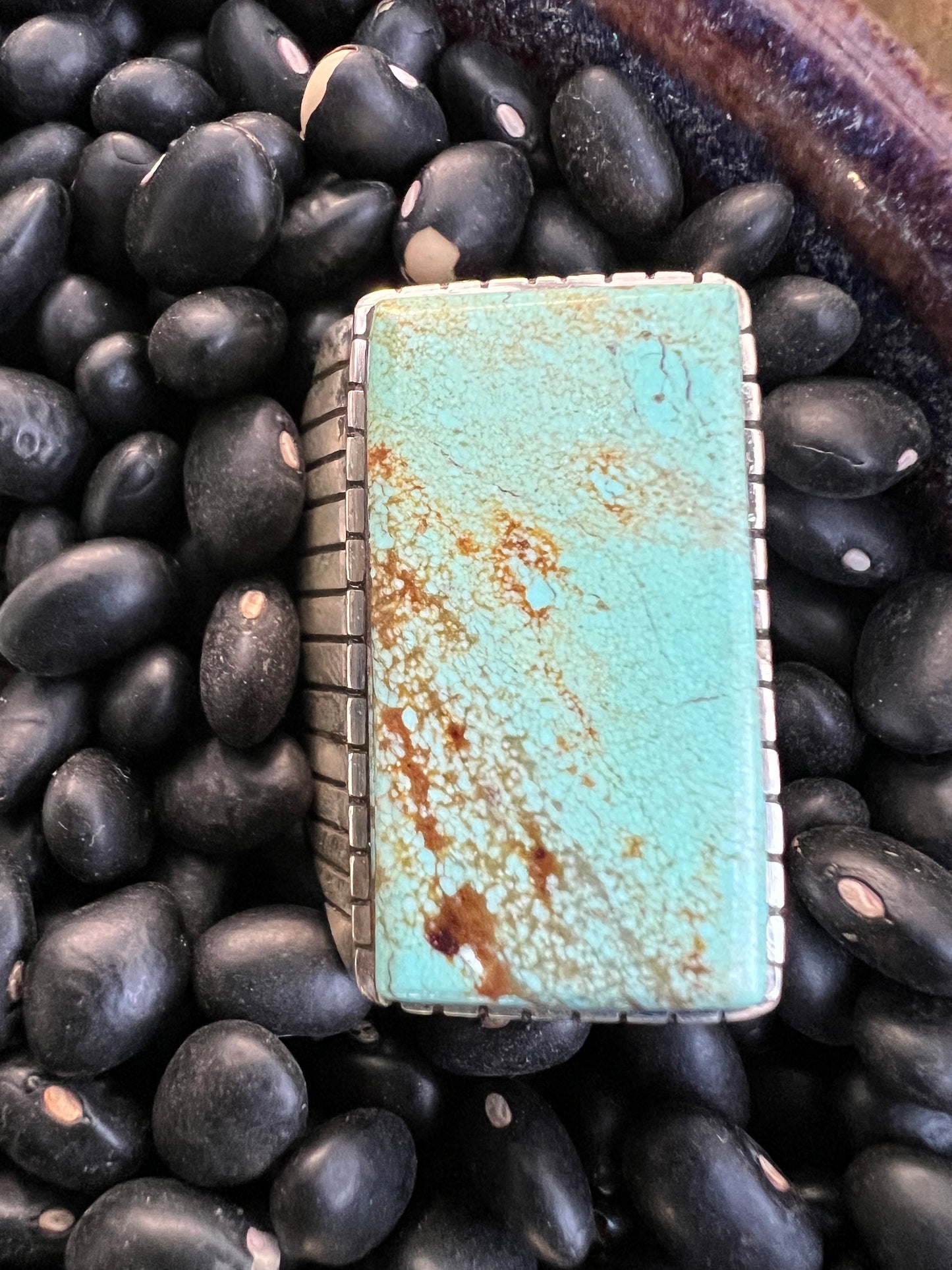 Large Men’s Turquoise Signet Ring