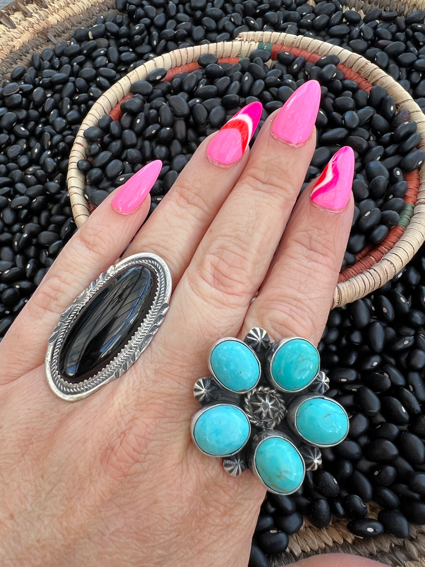 Sunflower Kingman Turquoise Ring