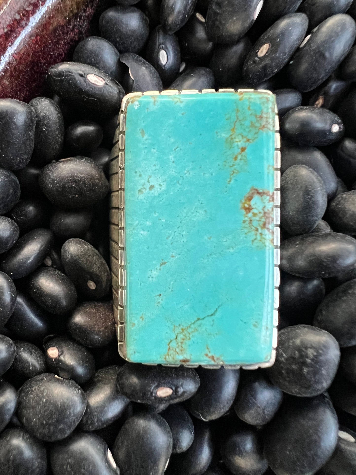 Large Men’s Turquoise Signet Ring