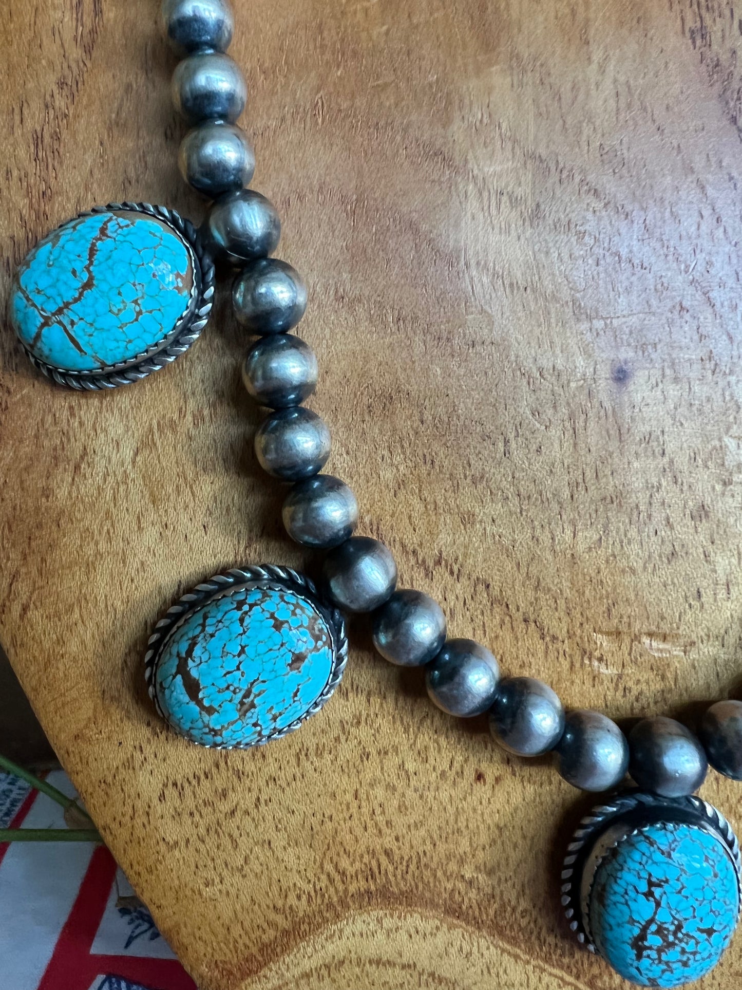 Turquoise 5 Stone Statement Necklace