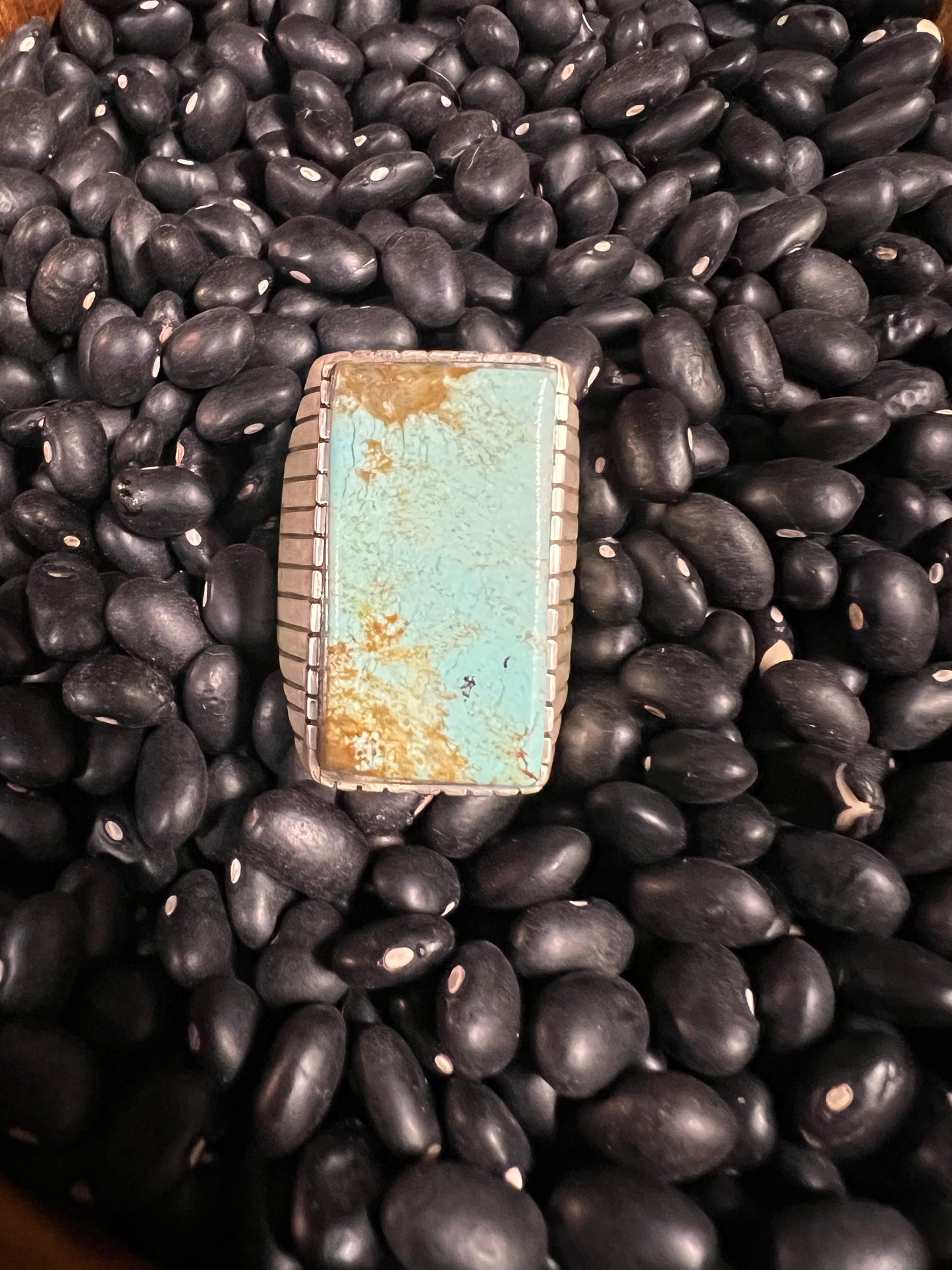 Large Men’s Turquoise Signet Ring