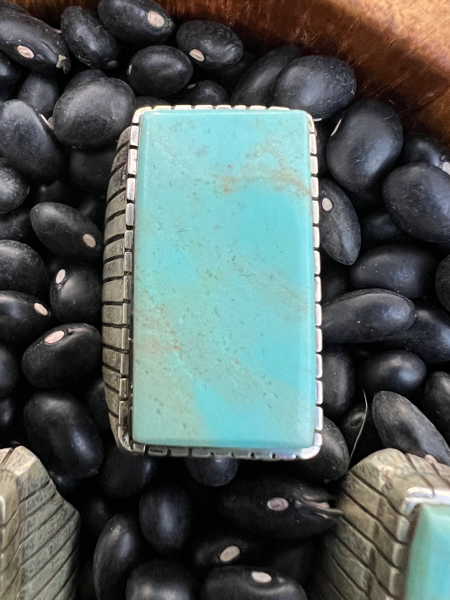 Large Men’s Turquoise Signet Ring