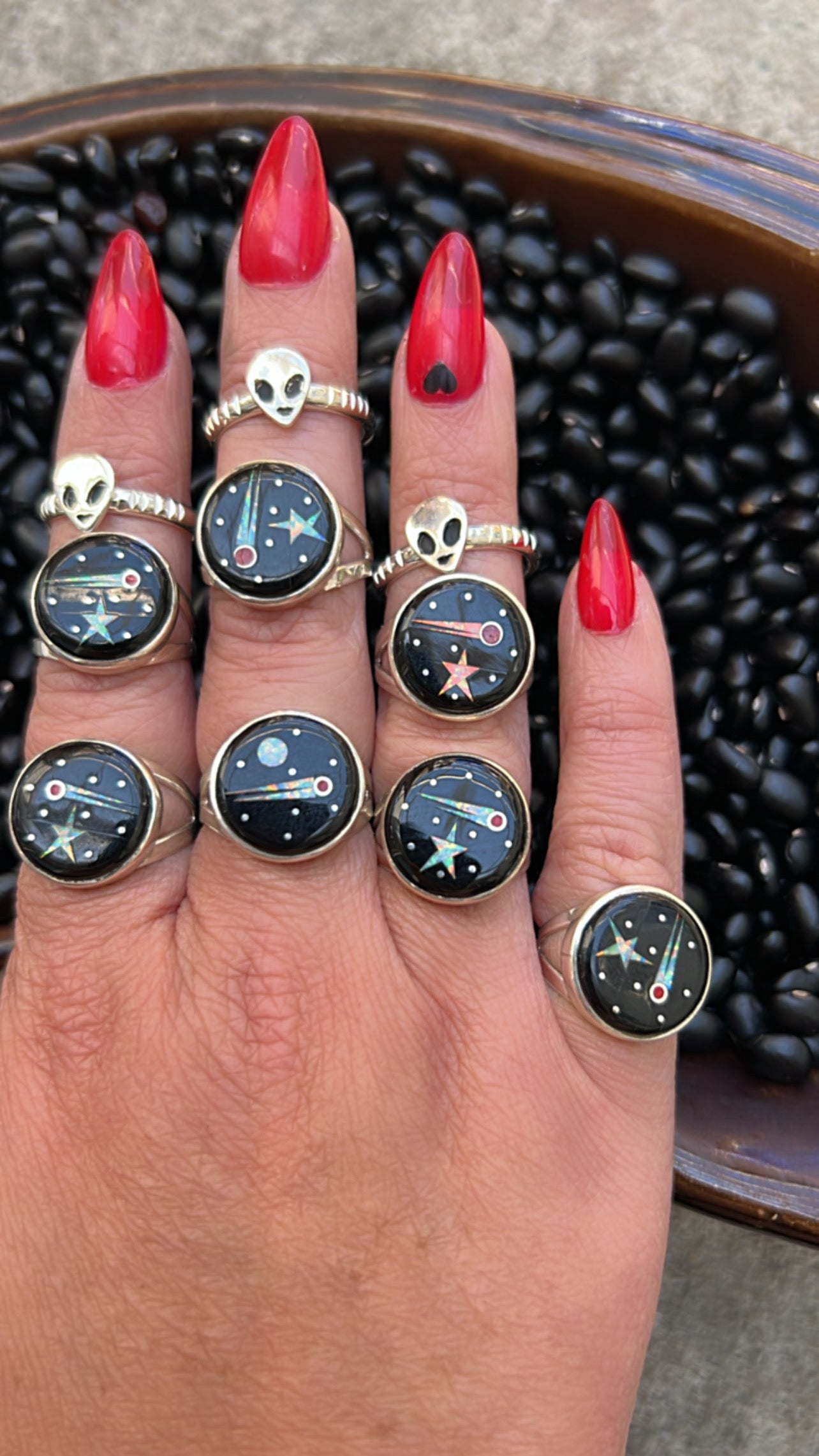 Native American Inlay Space Ring