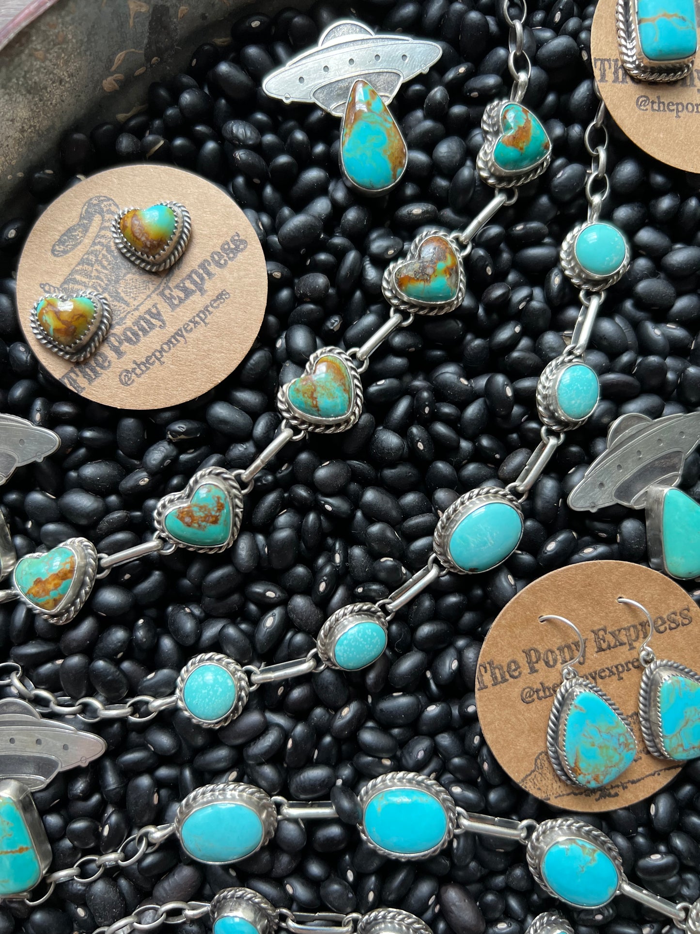 Turquoise Heart Choker
