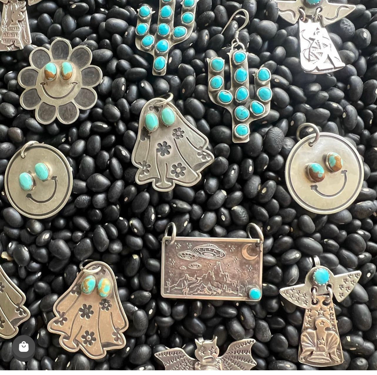 Turquoise Cactus Pendant