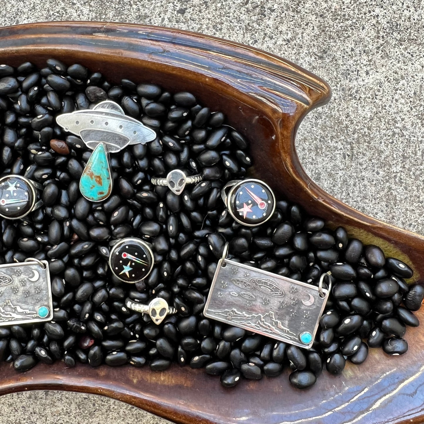 Native American Inlay Space Ring