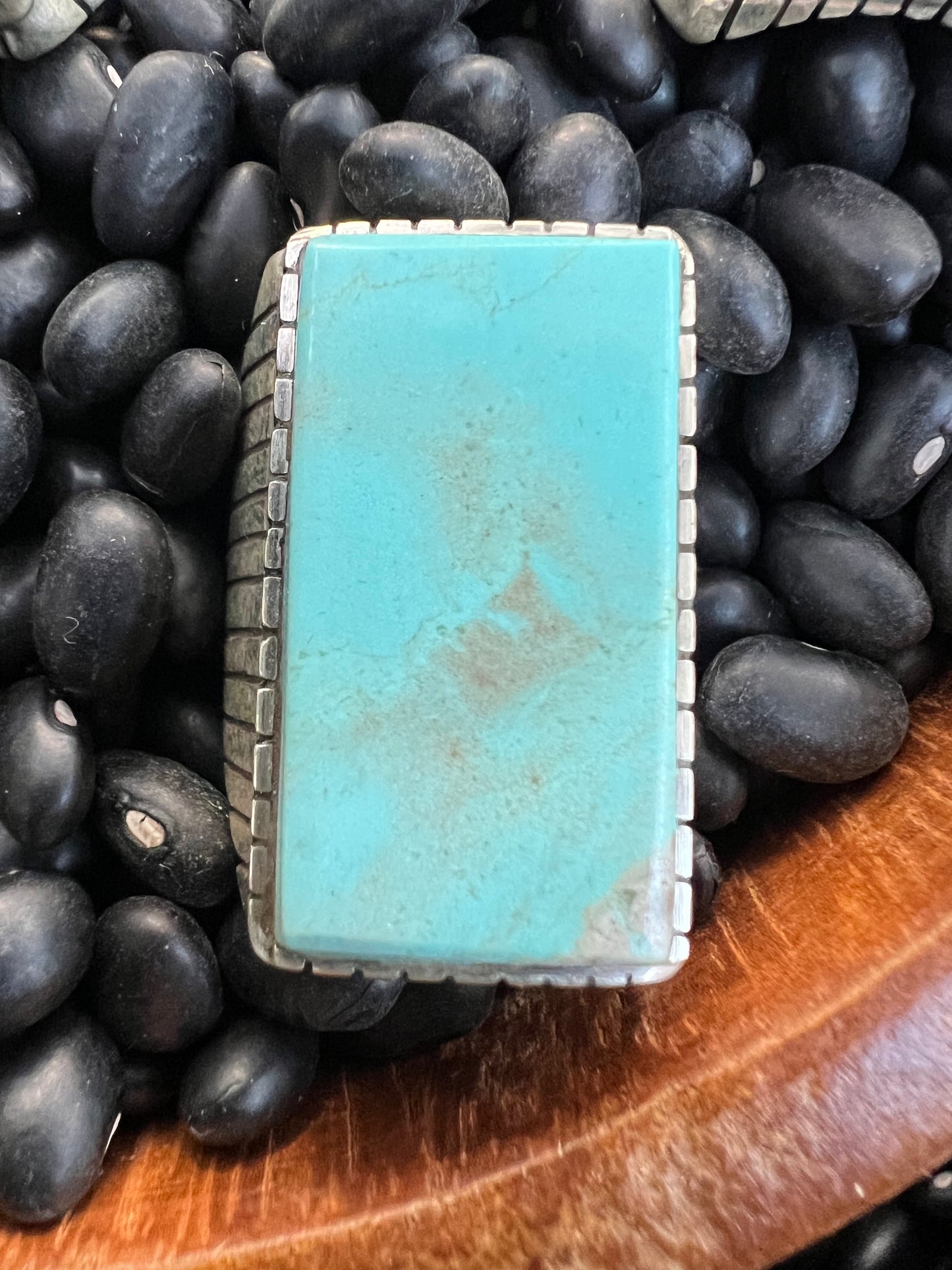 Large Men’s Turquoise Signet Ring