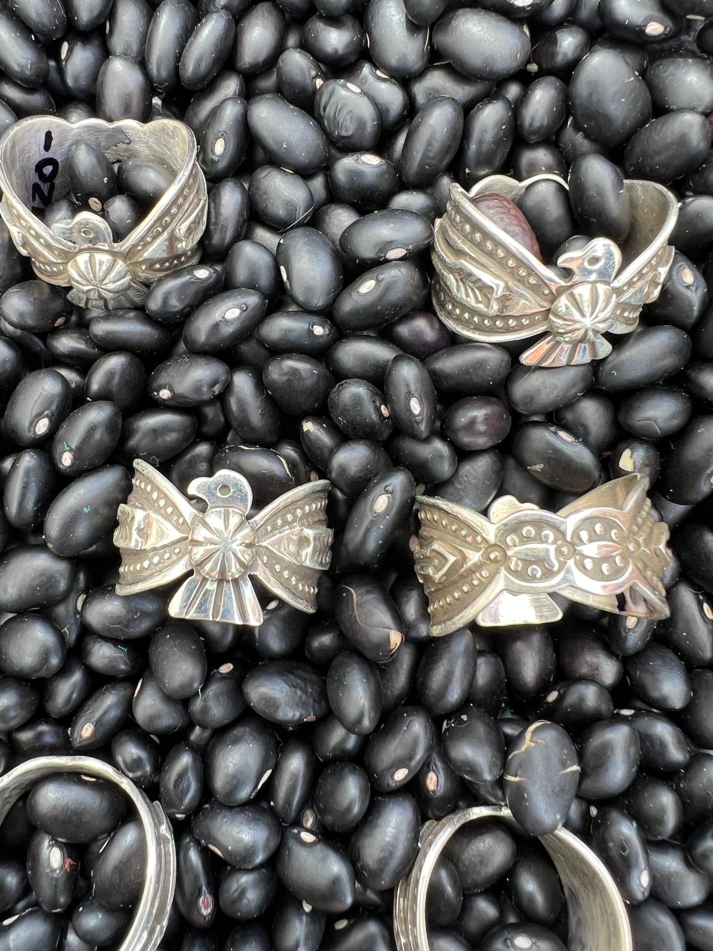 Hand Stamped Thunderbird Ring