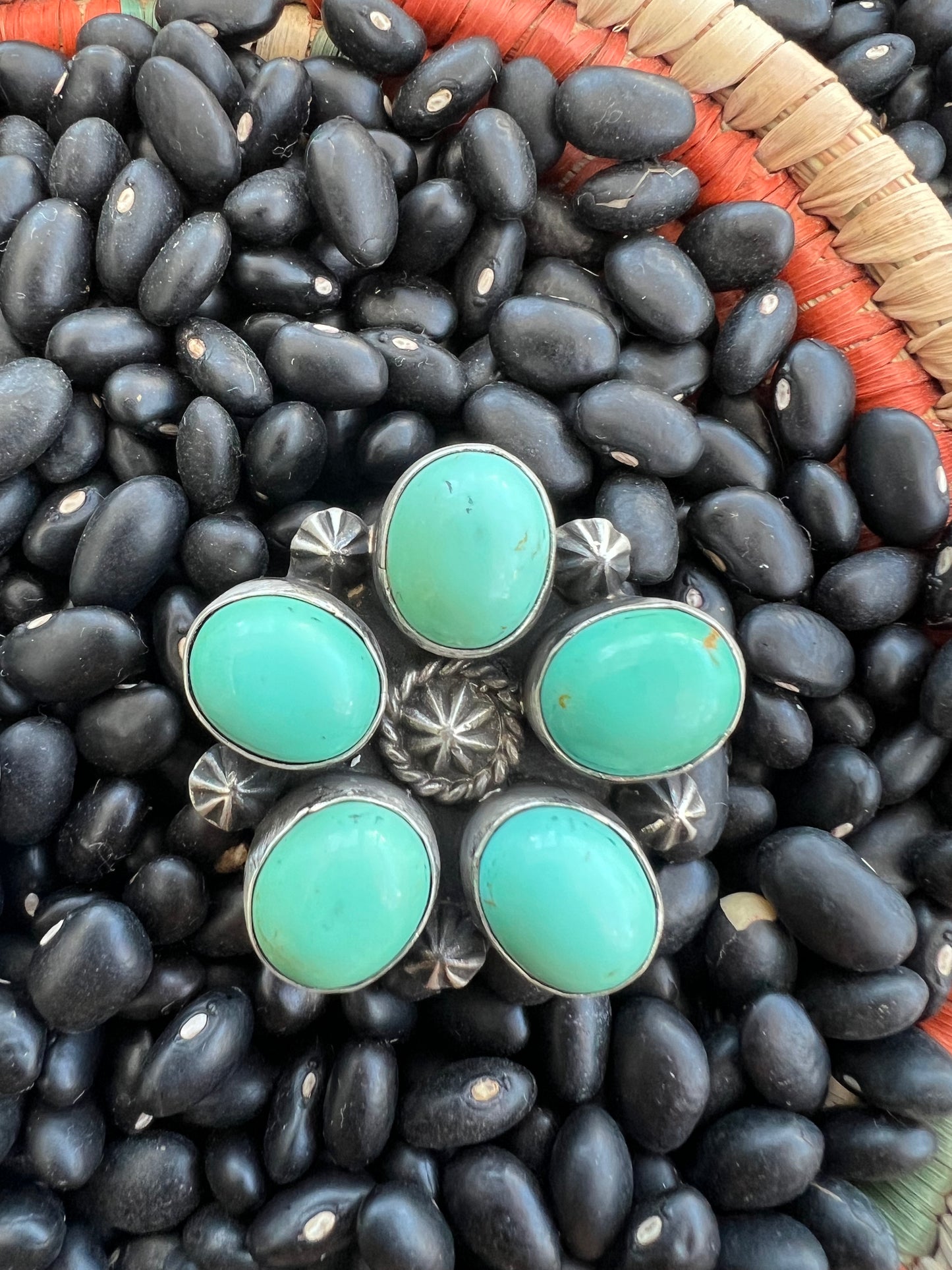 Sunflower Kingman Turquoise Ring