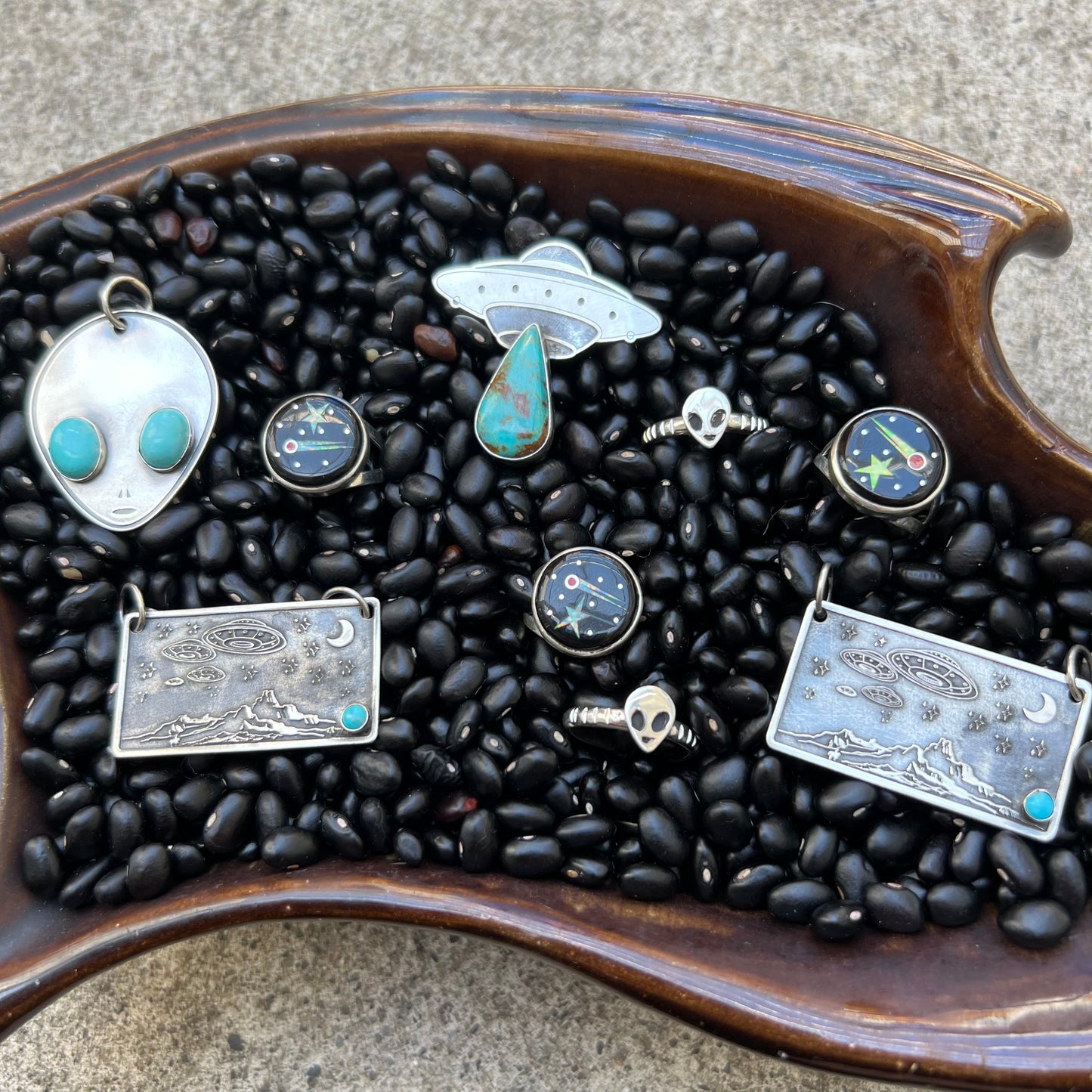 Native American Inlay Space Ring