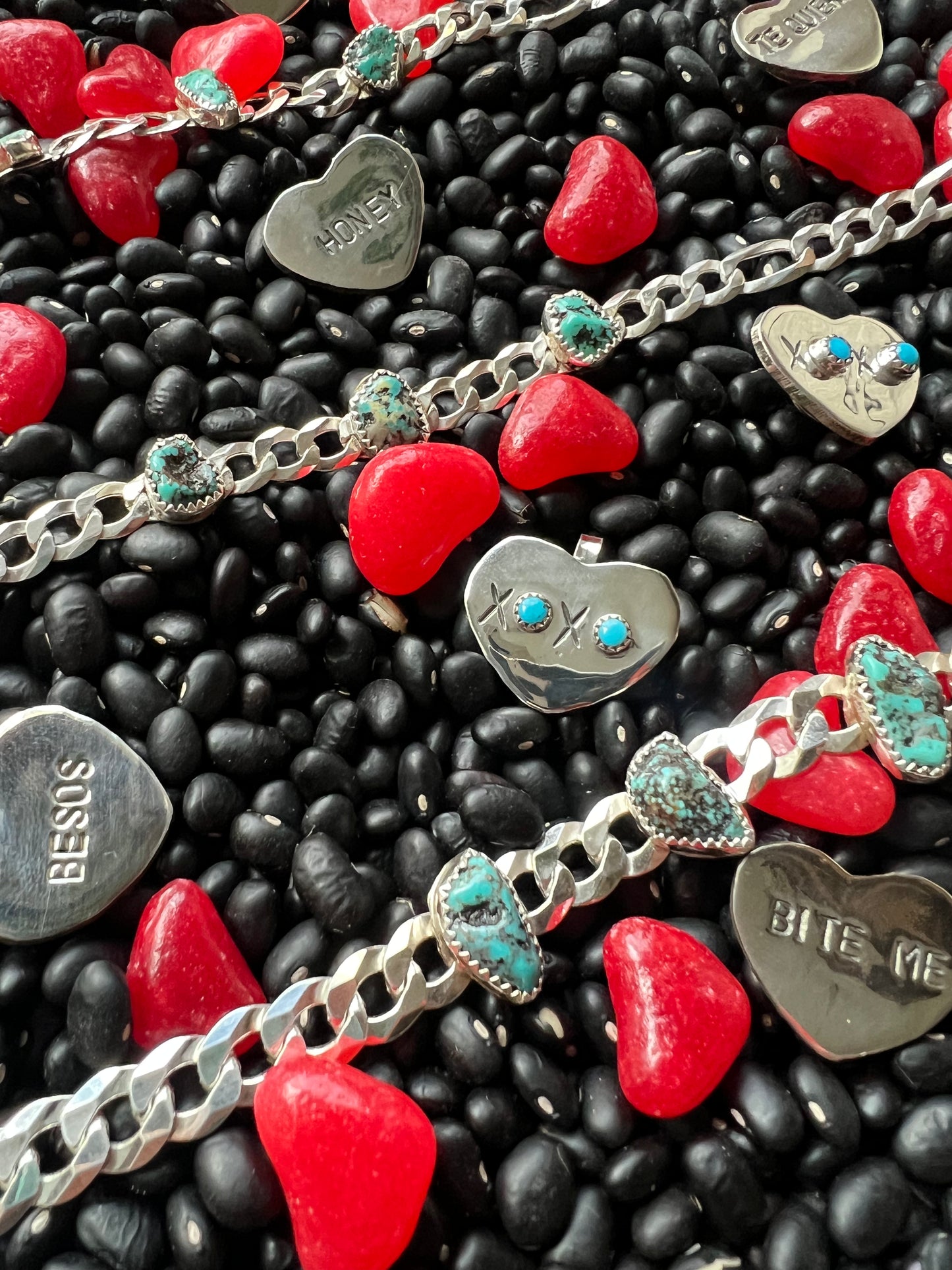 Conversation Heart Pendant or Hat Pin