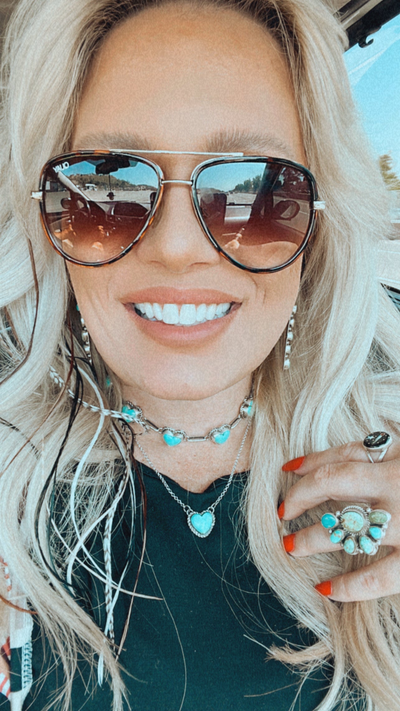 Turquoise Heart Choker