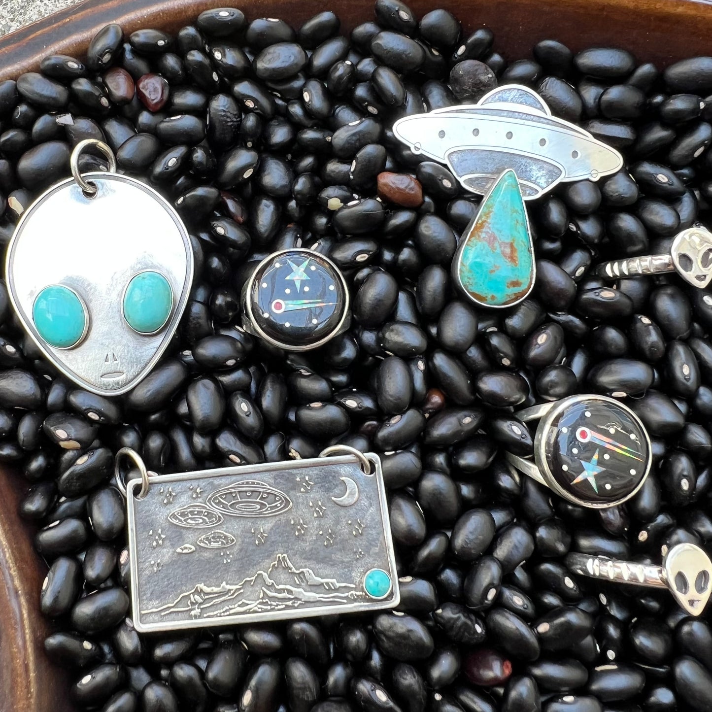 Native American Inlay Space Ring