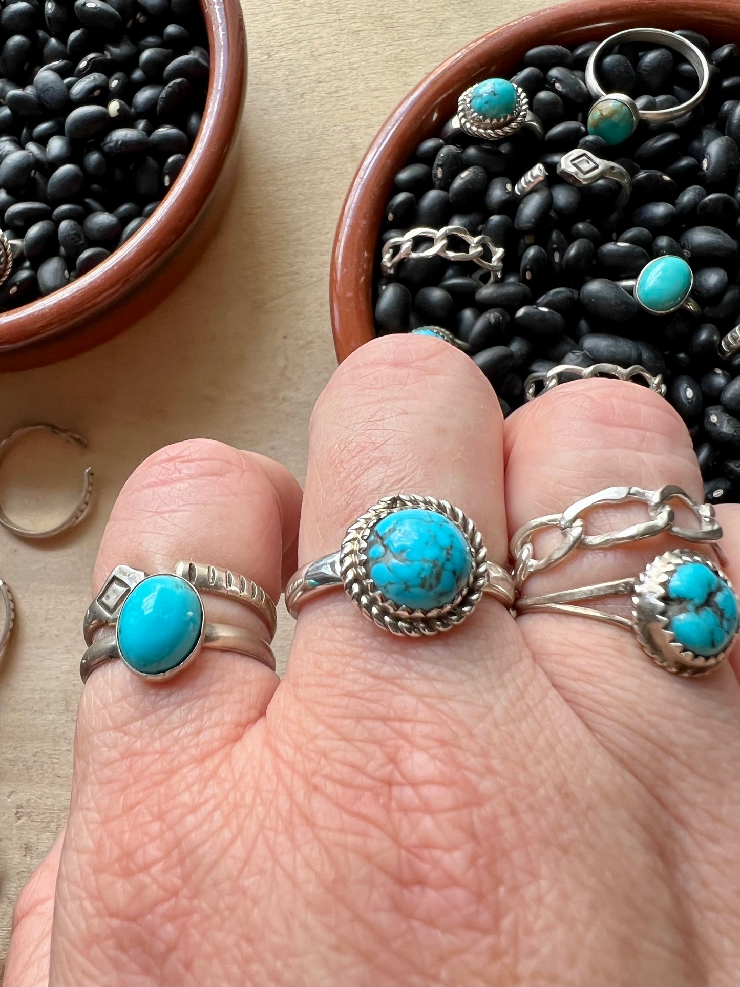 Sterling silver Chain link Ring
