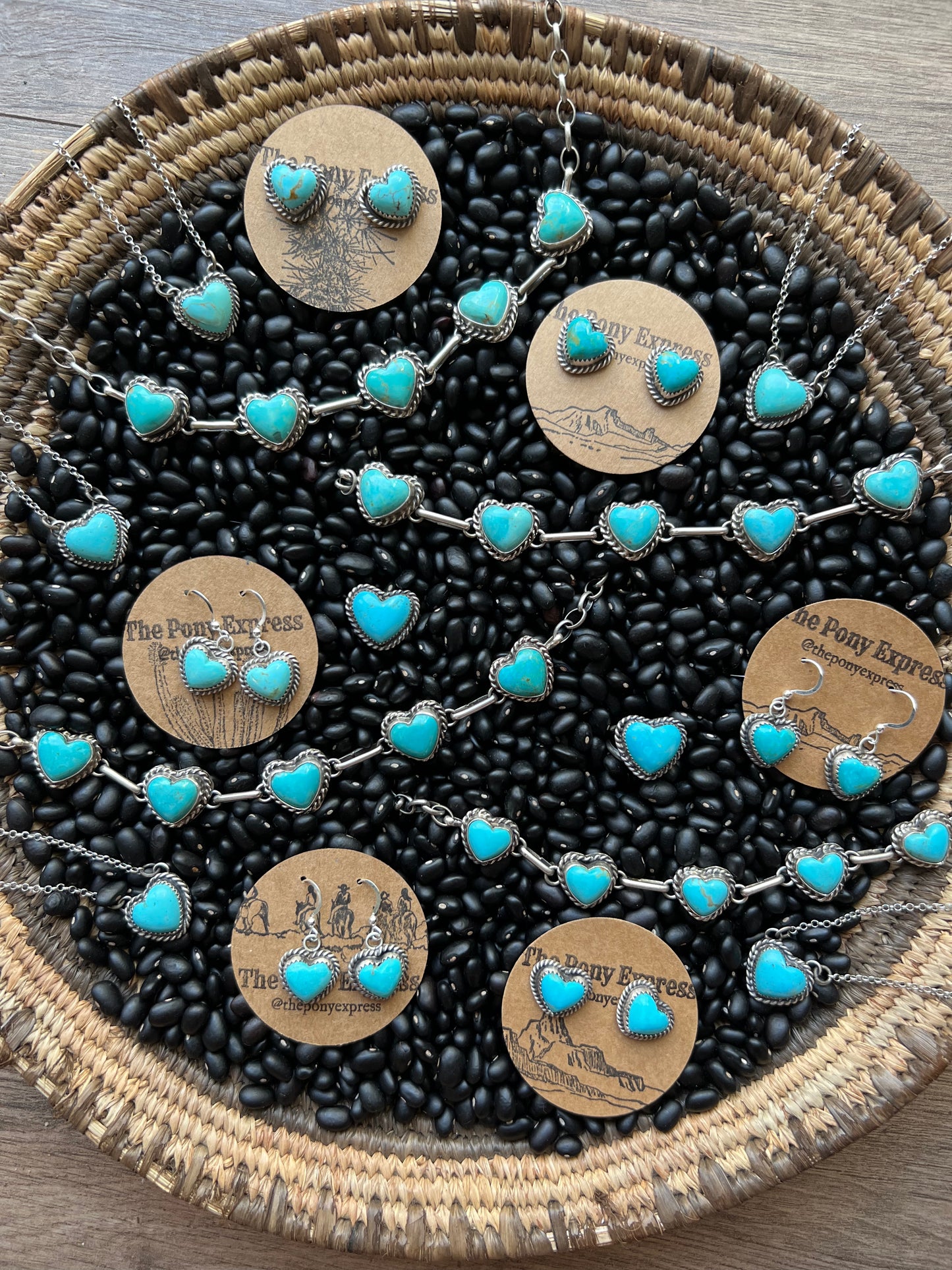 Turquoise Heart Choker