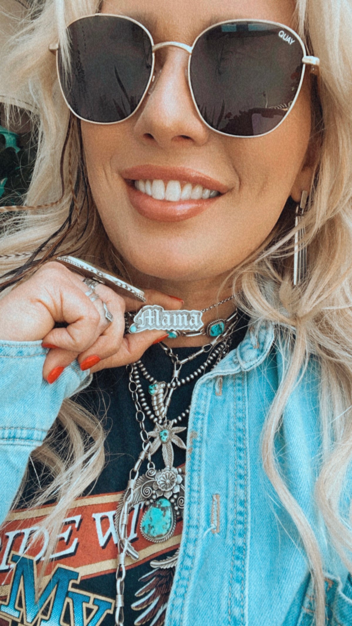 Mama Necklace Nameplate 18” sterling silver (Copy)