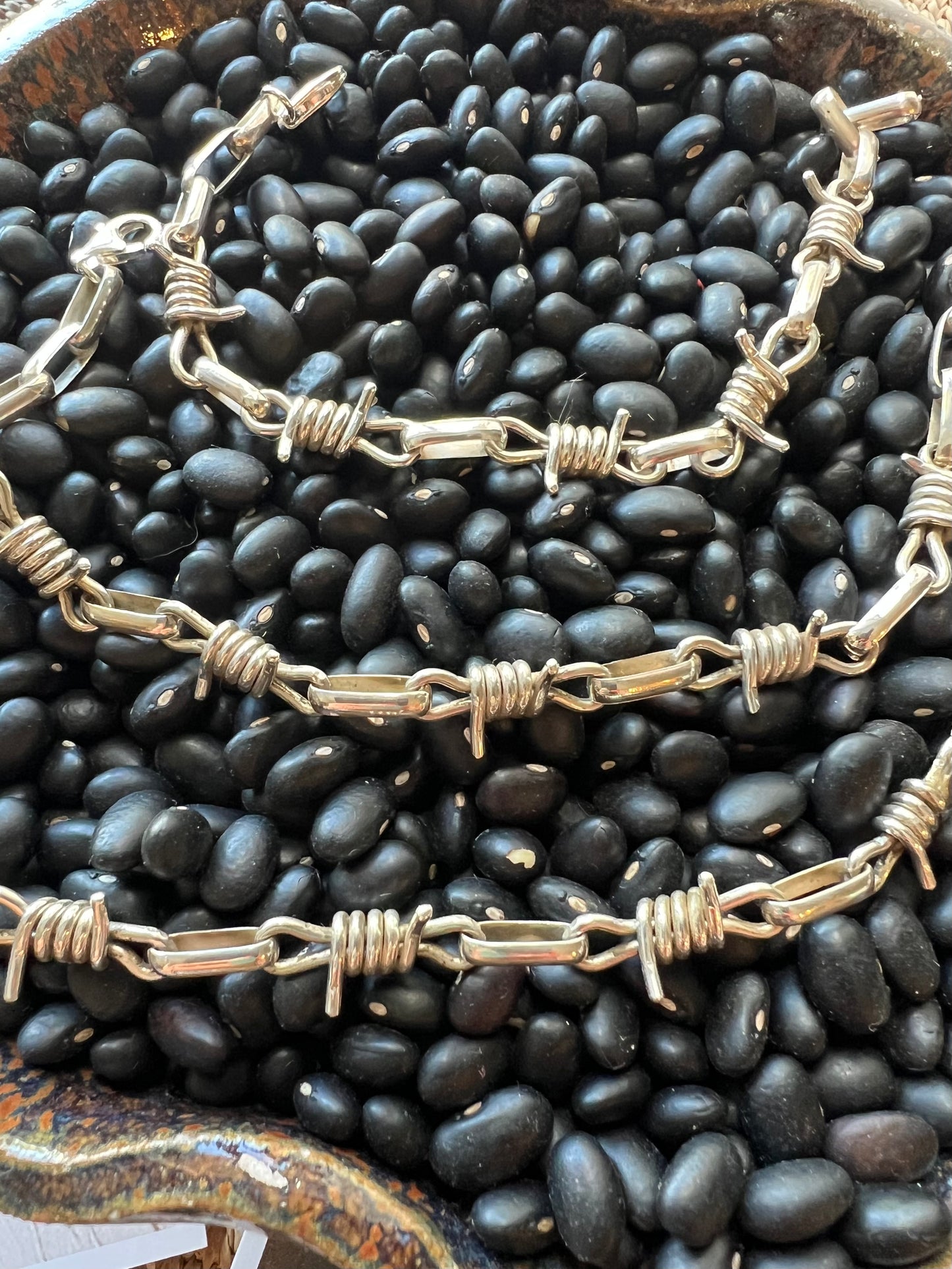 Handmade Barbed Wire Chain Bracelet