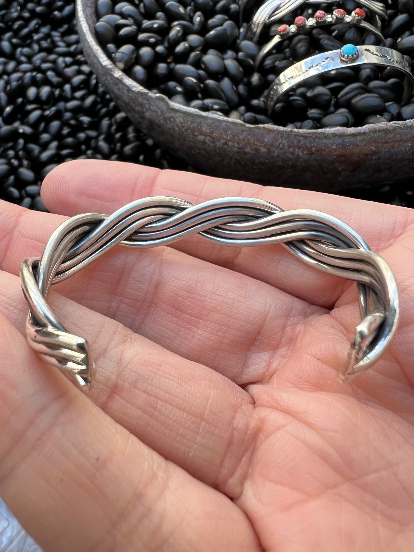 Children’s Silver Braided Cuff
