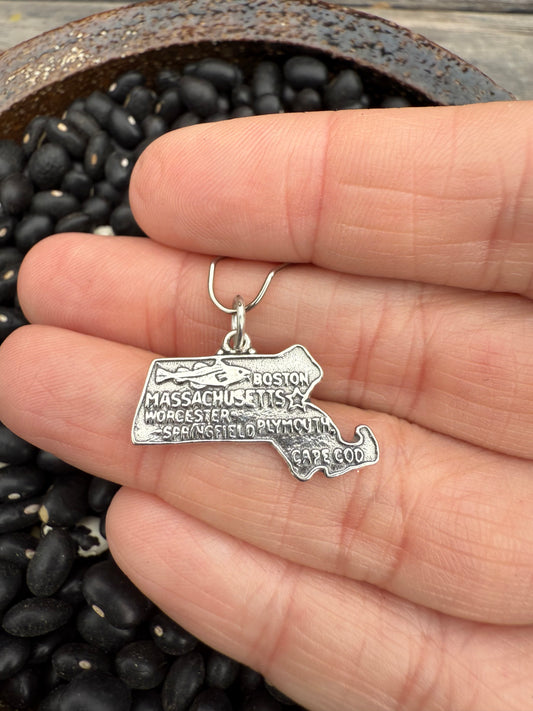 Massachusetts Sterling Silver Charm