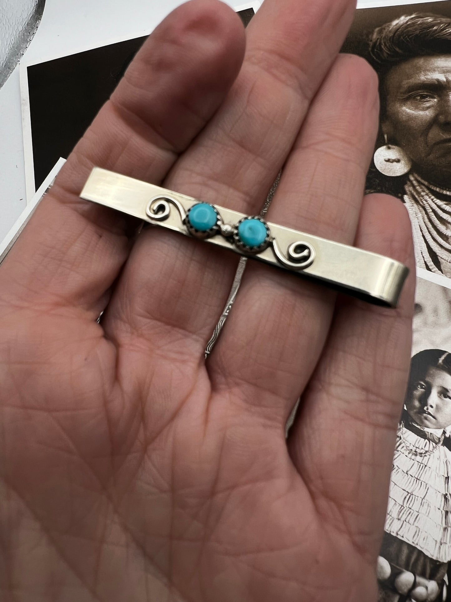 Turquoise Tie Clip