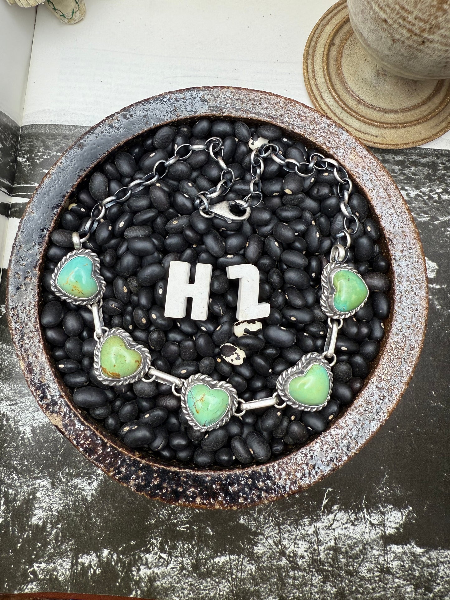 Turquoise Heart Choker