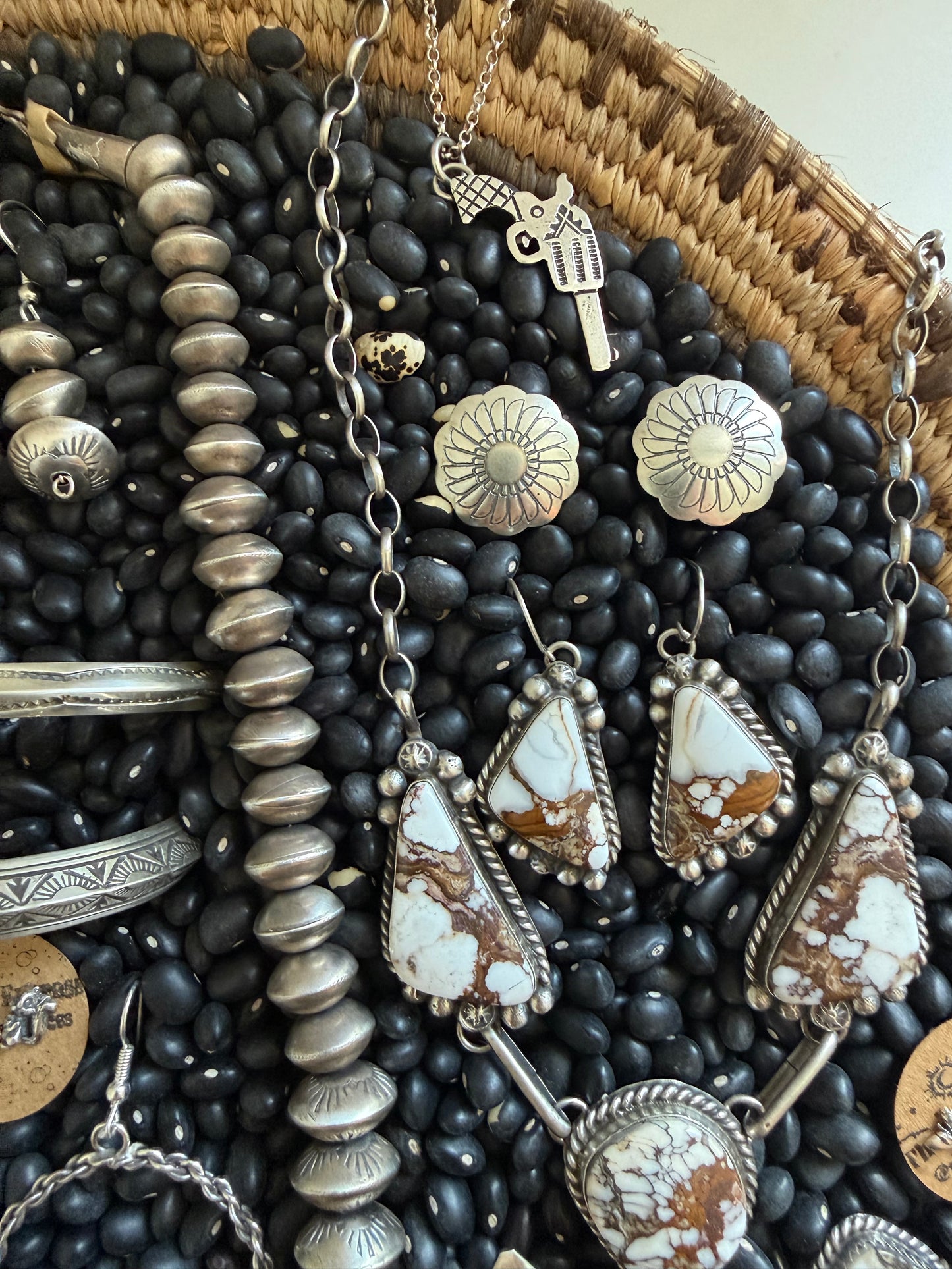 Wild horse Lariat Necklace & Earrings Set