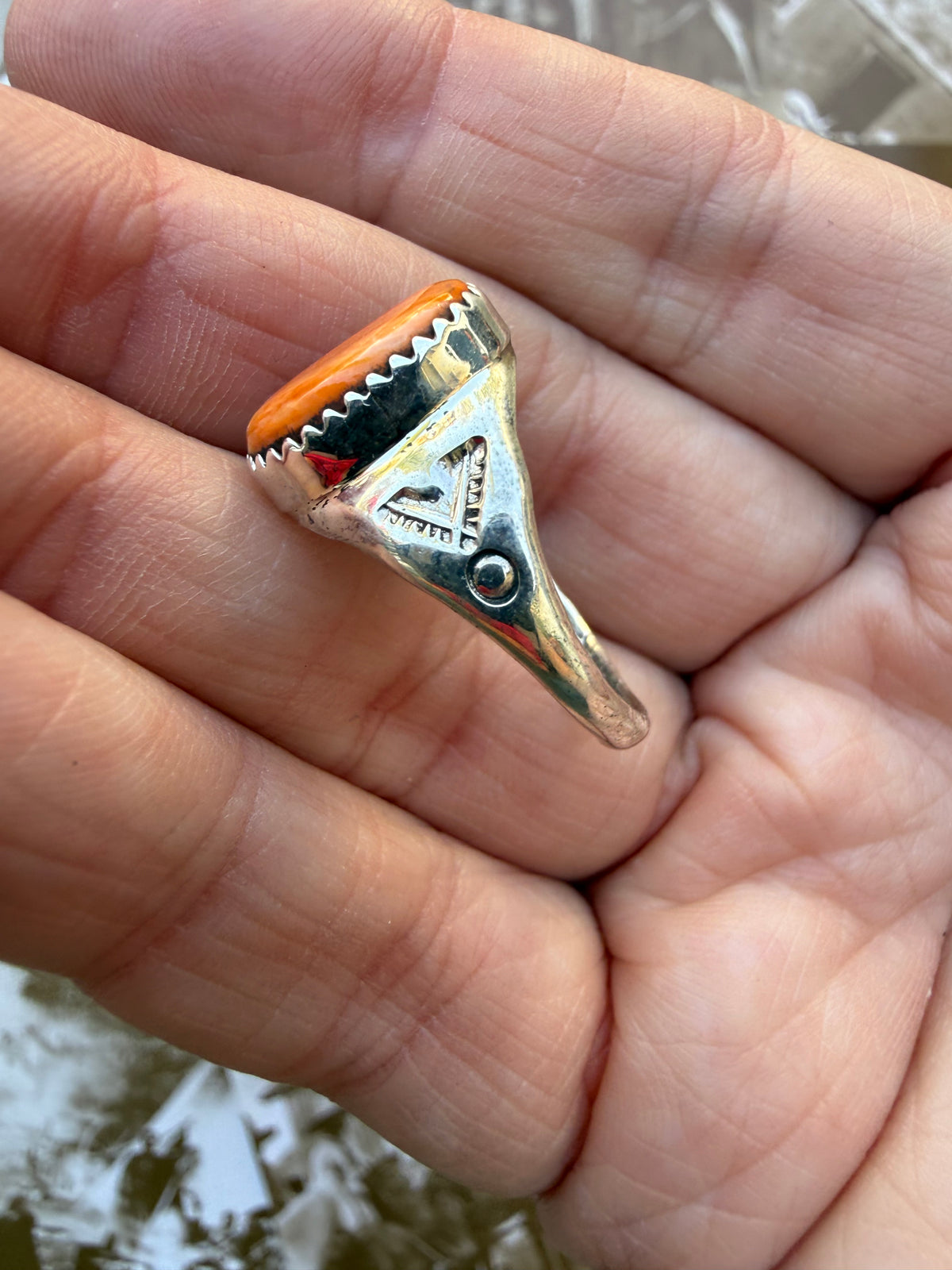 Turquoise Oval Signet Ring