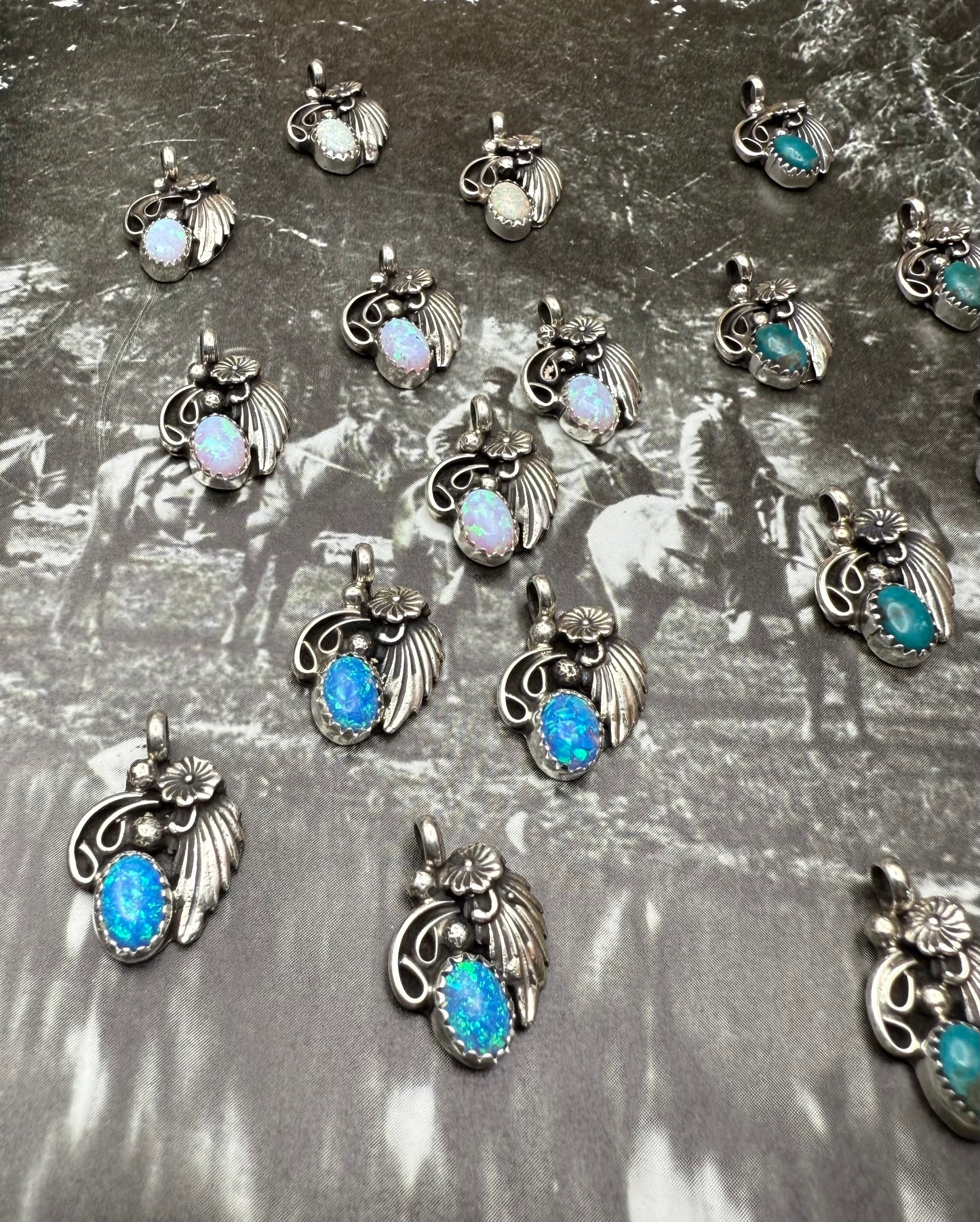 Native American Charm with Leaf motif