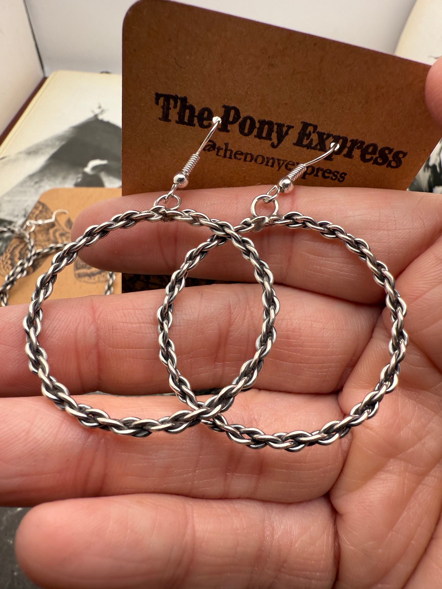 Braided Medium Hoops