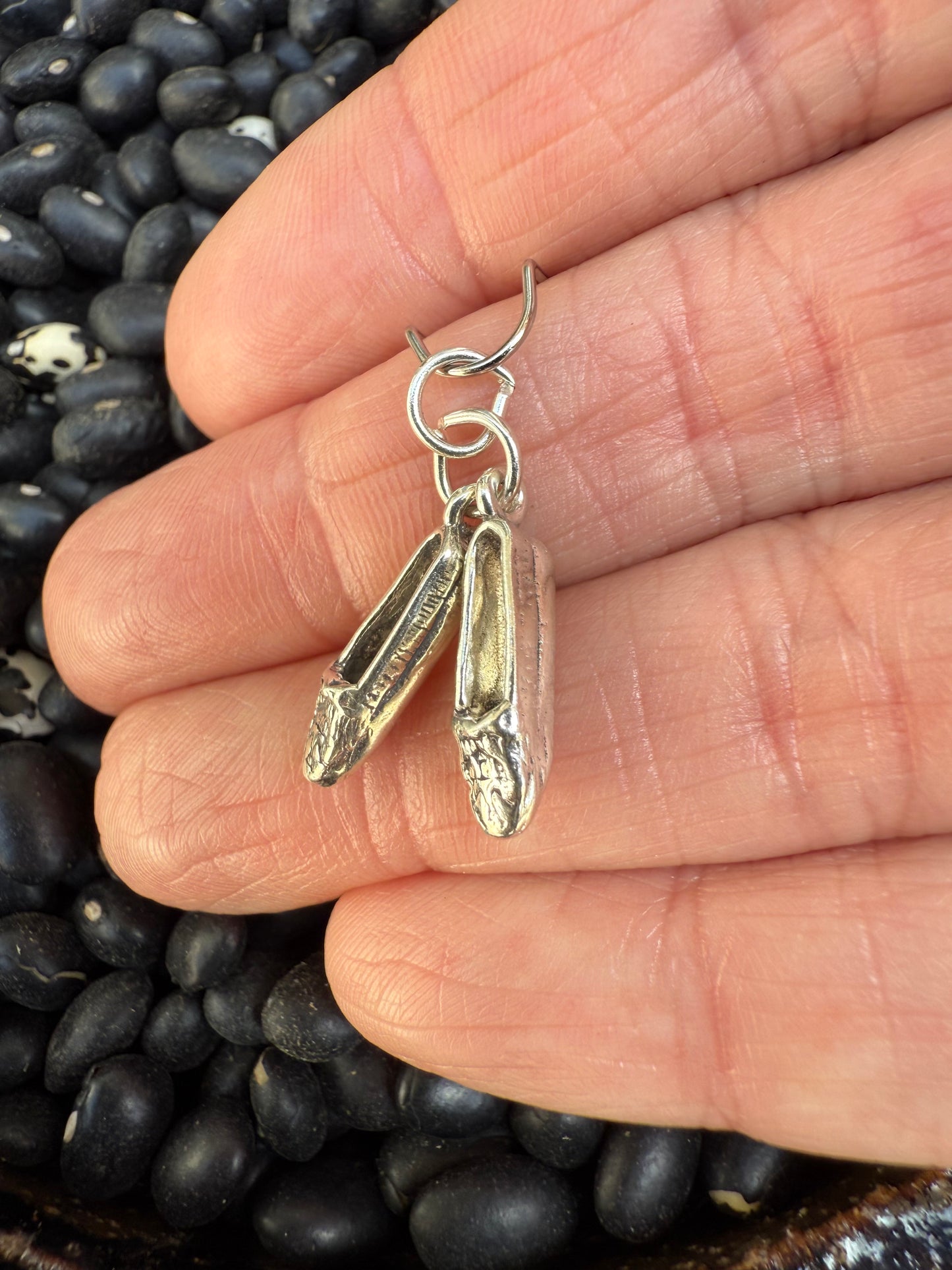 Moccasins movable Sterling Silver Charm