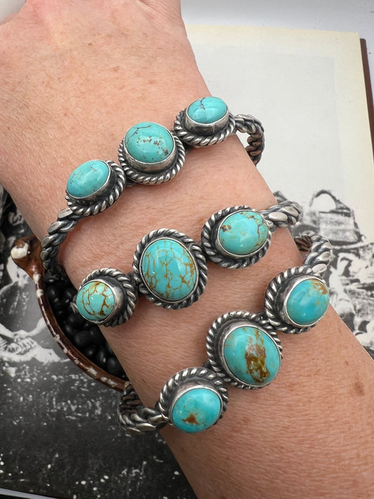 Three Stone Braided Cuff
