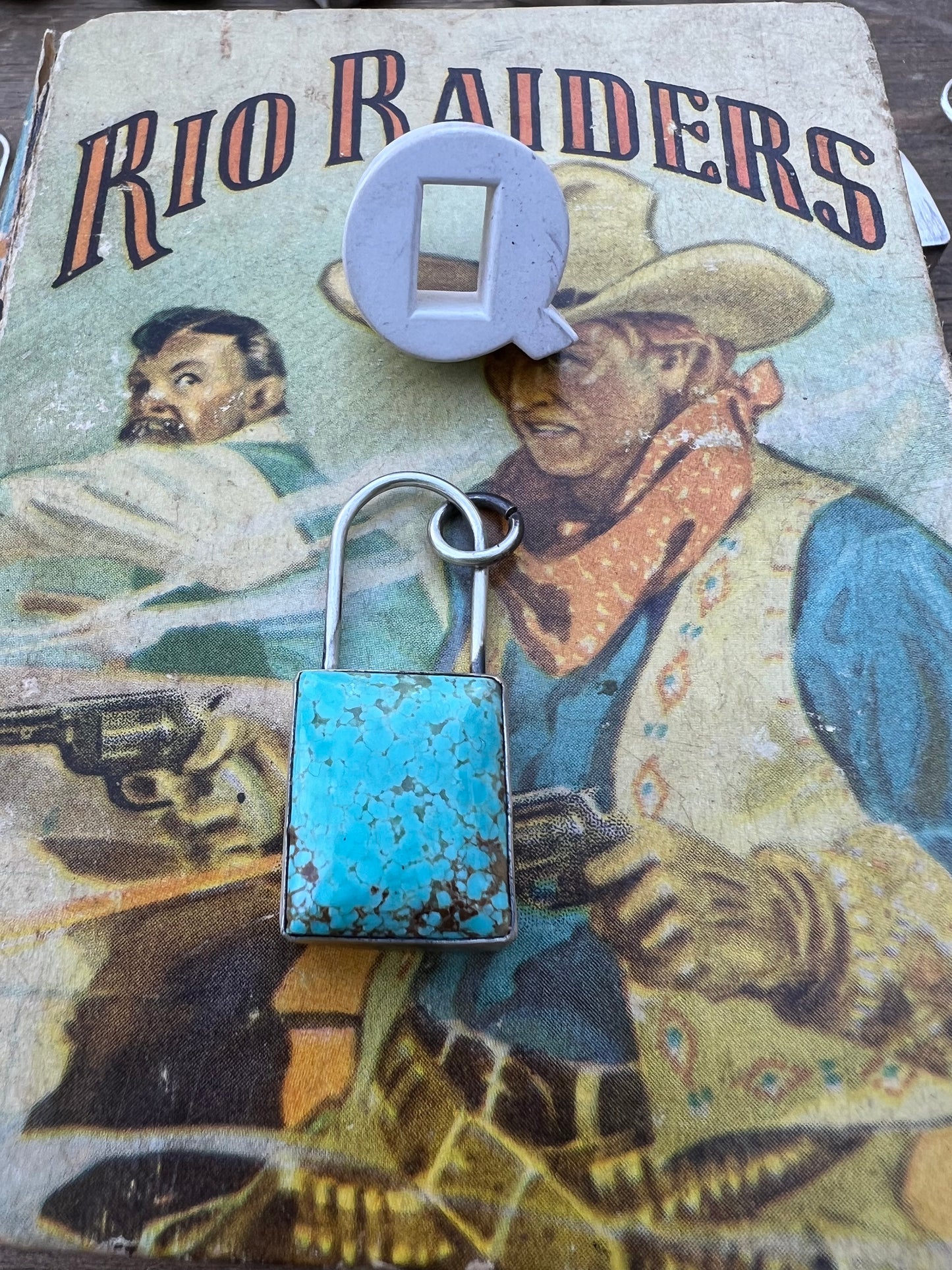 Turquoise Lock Pendant