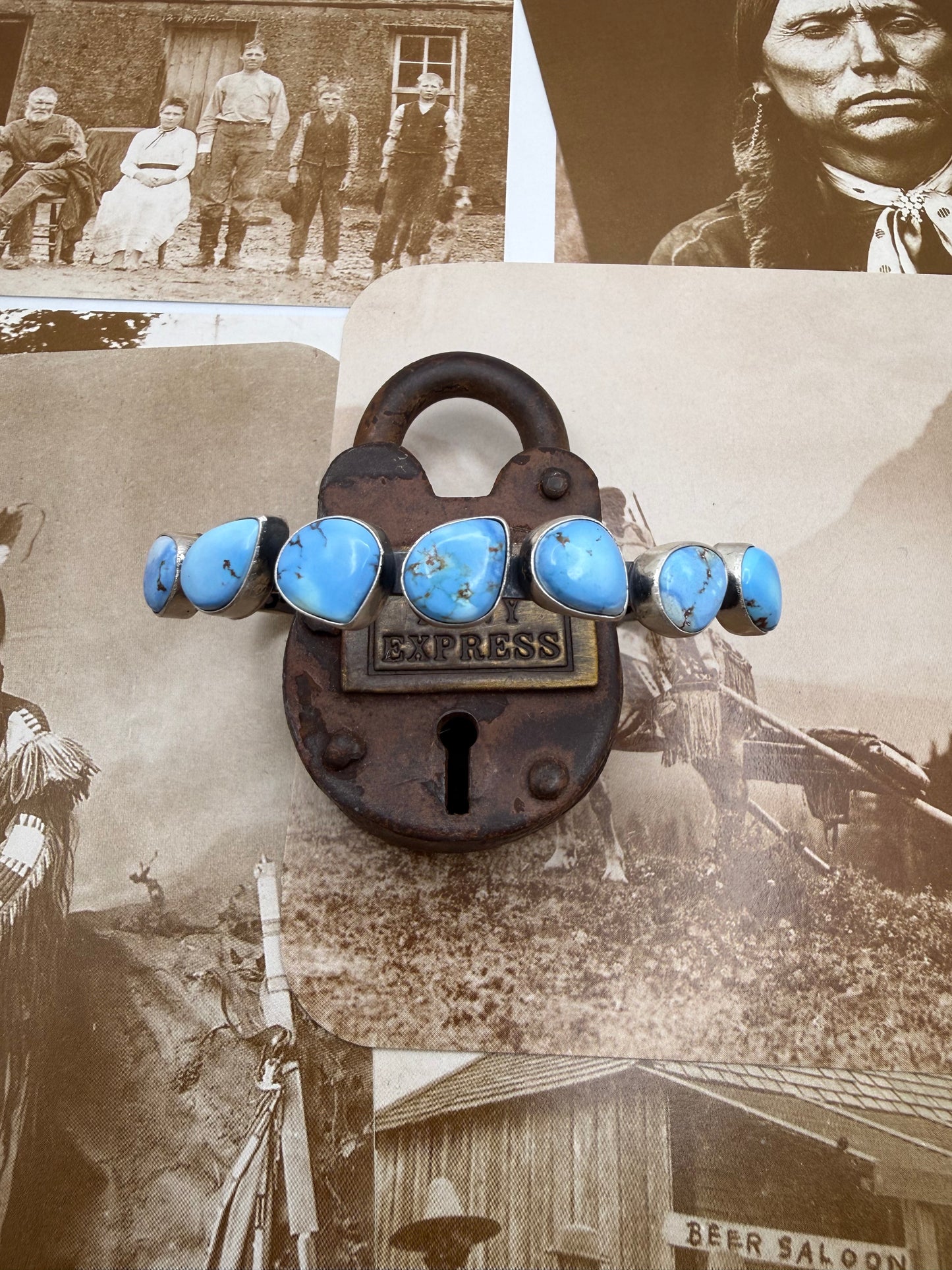 Seven Stone Golden Hills Turquoise Cuff