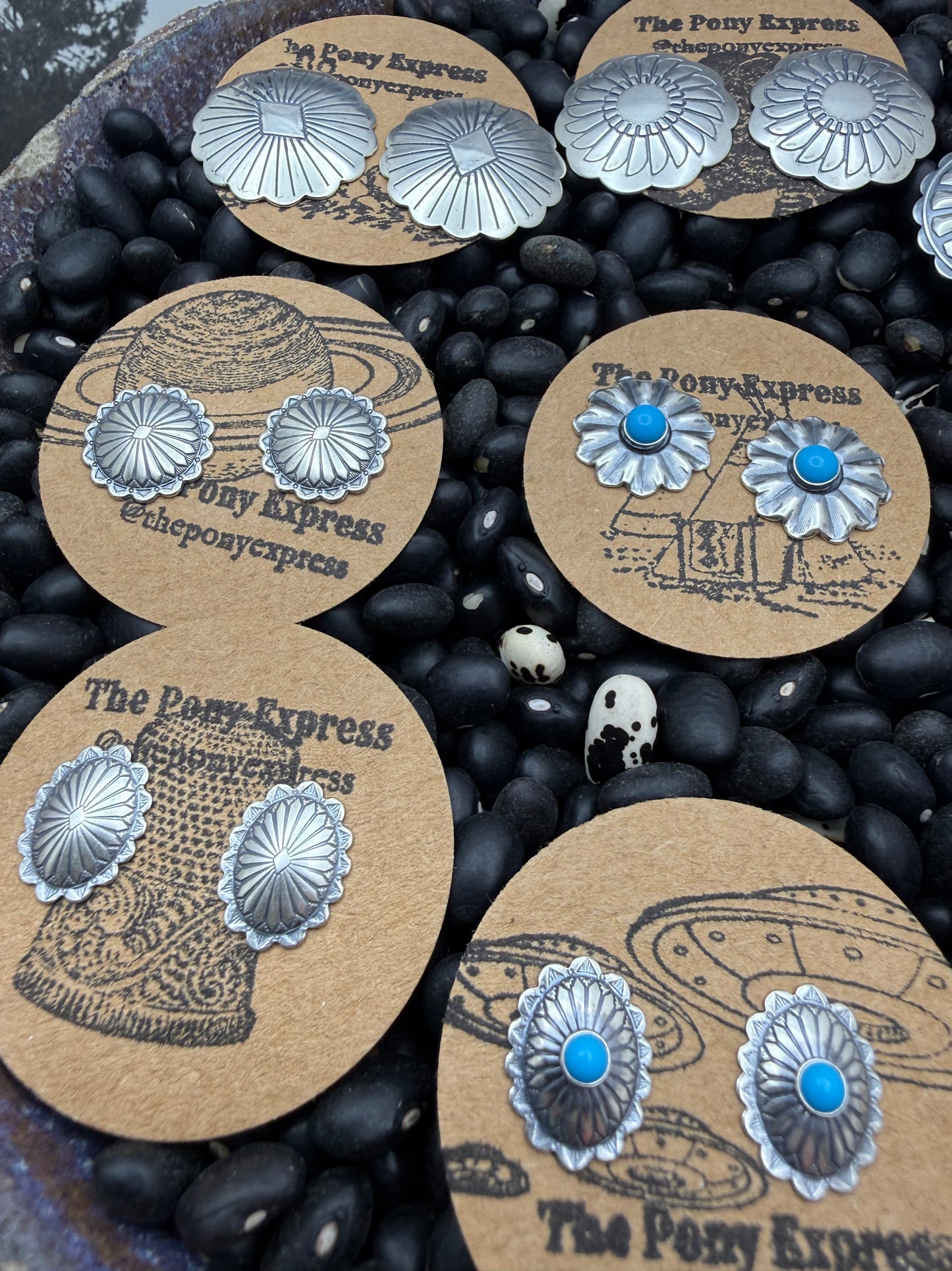 Conchito Sterling Silver Studs