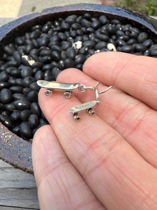 Skateboard Sterling Silver Charm